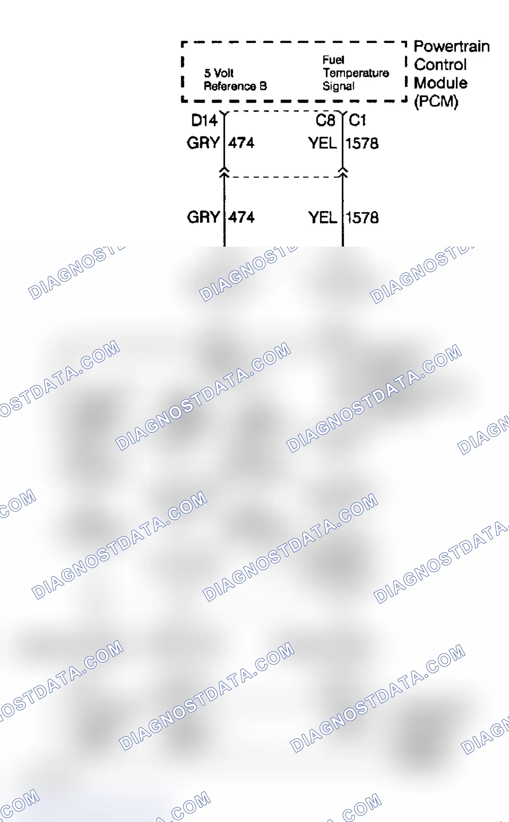 Scheme 27: Fuel Temperature Sensor Circuit Diagram