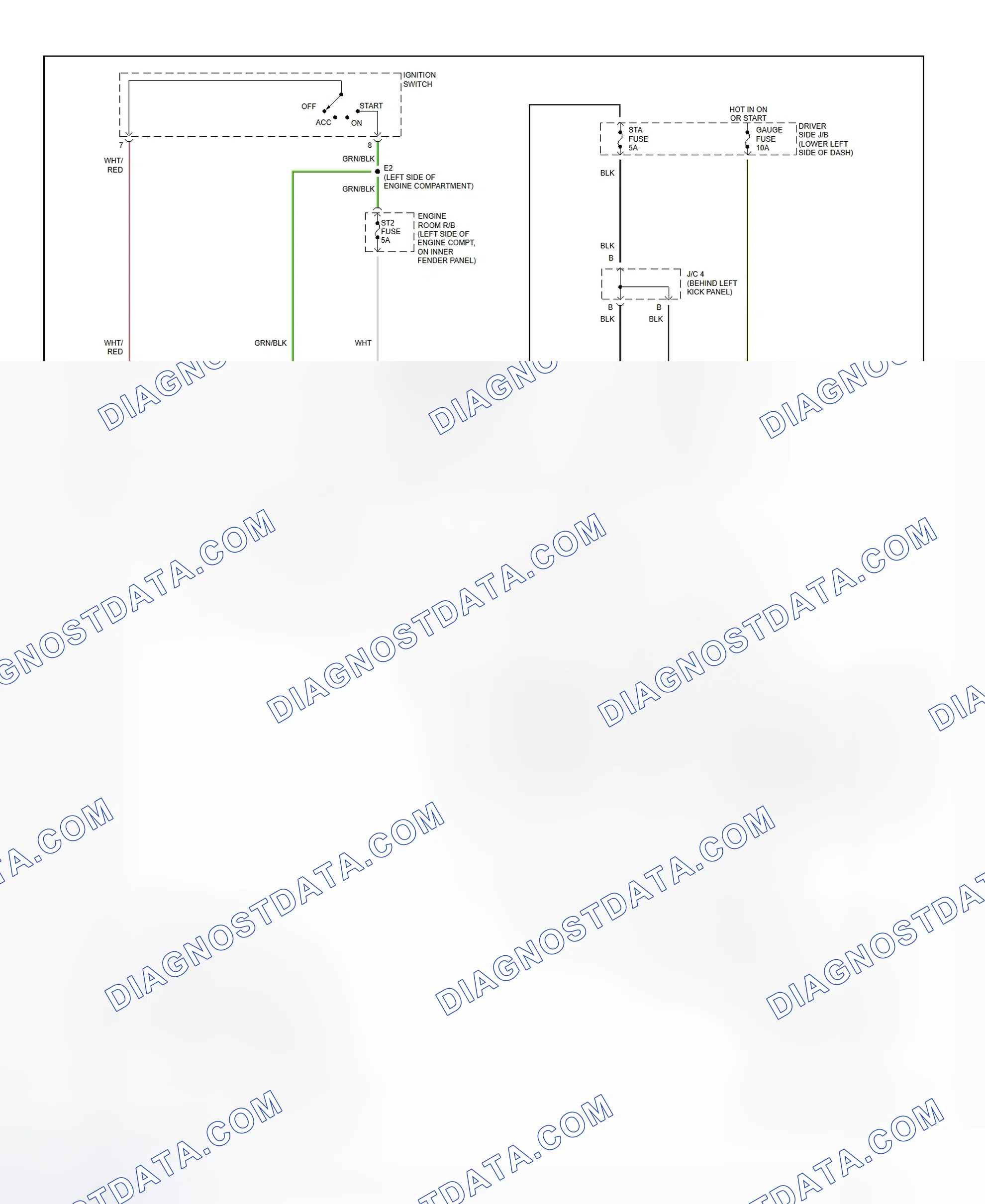 Fig. 34: Starting System Wiring Diagram (Tundra)