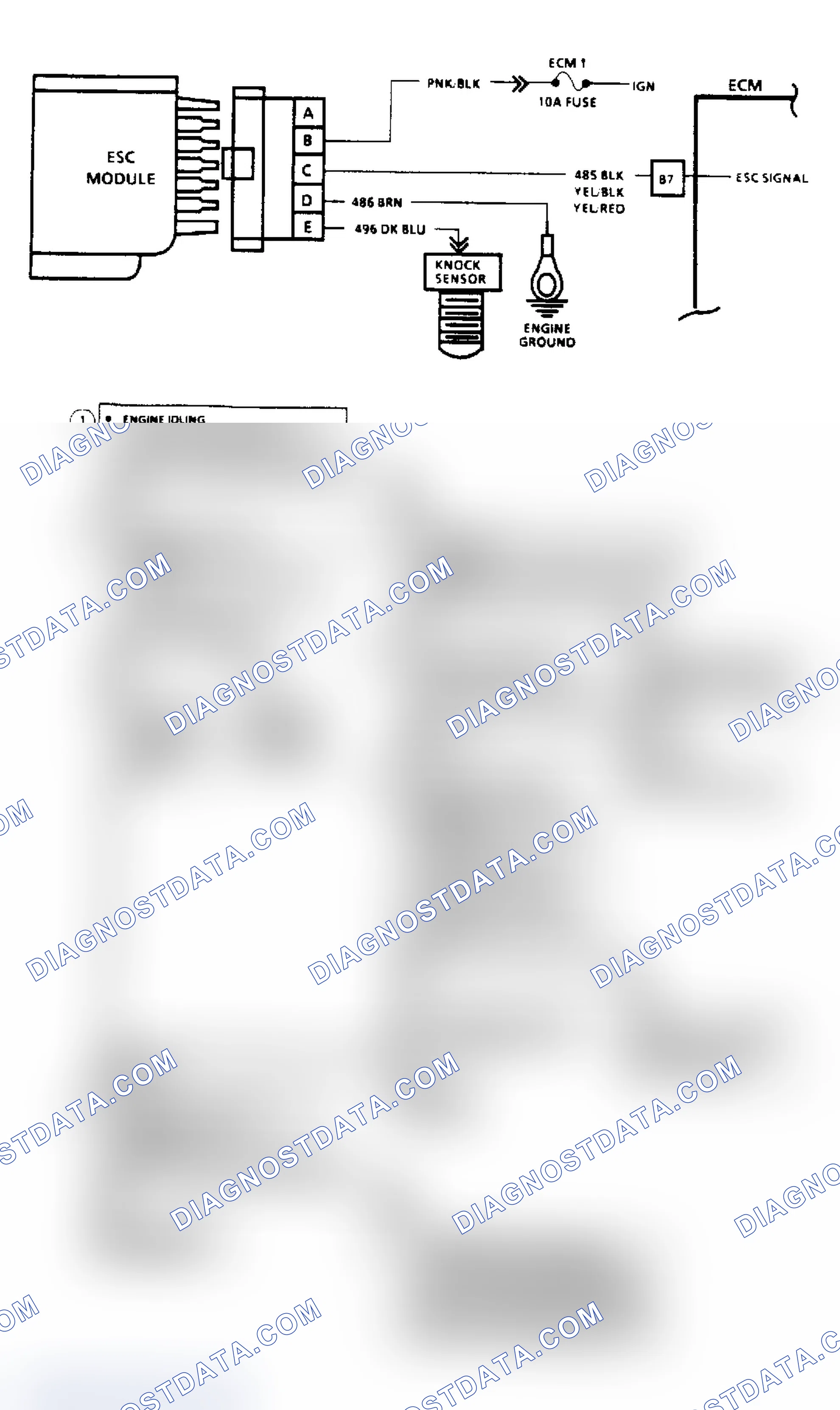 Scheme 140: Code 43 - Electronic Spark Control (2.8/4.3/5.0/5.7L Only) ("SCAN" Diagnostics)