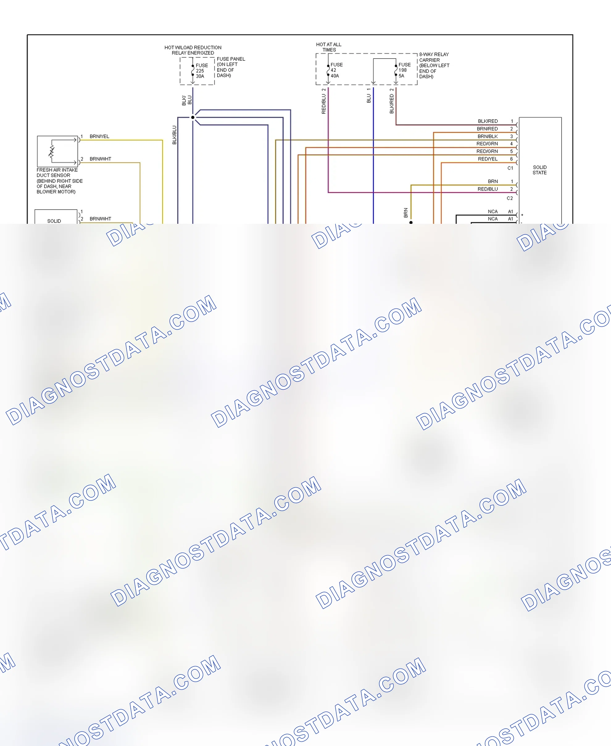 Scheme 16: Automatic A/C-Heater System Wiring Diagram (2000-01 S4 - 2 Of 2)