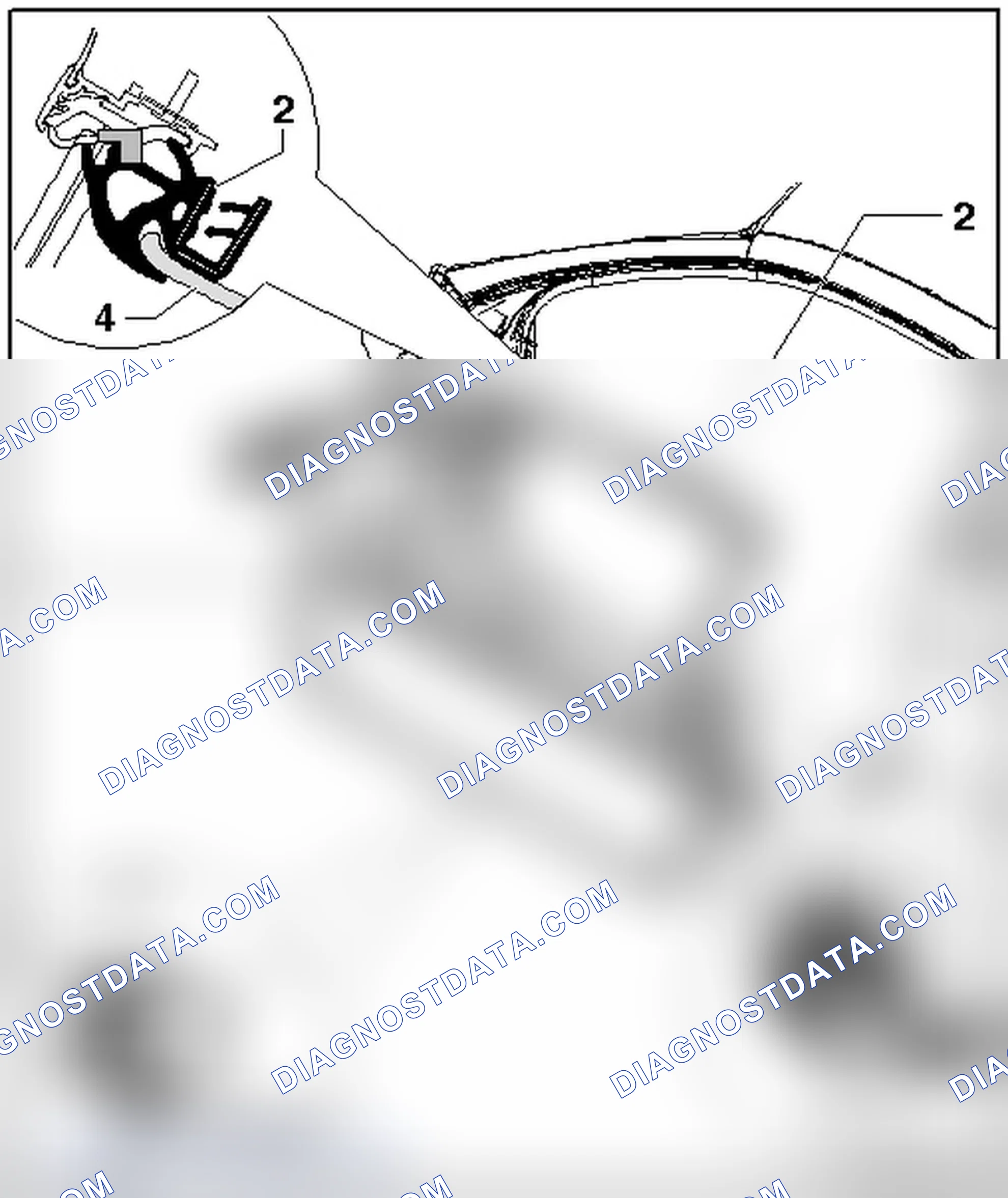 Scheme 172: INNER DOOR SEAL, REMOVING AND INSTALLING