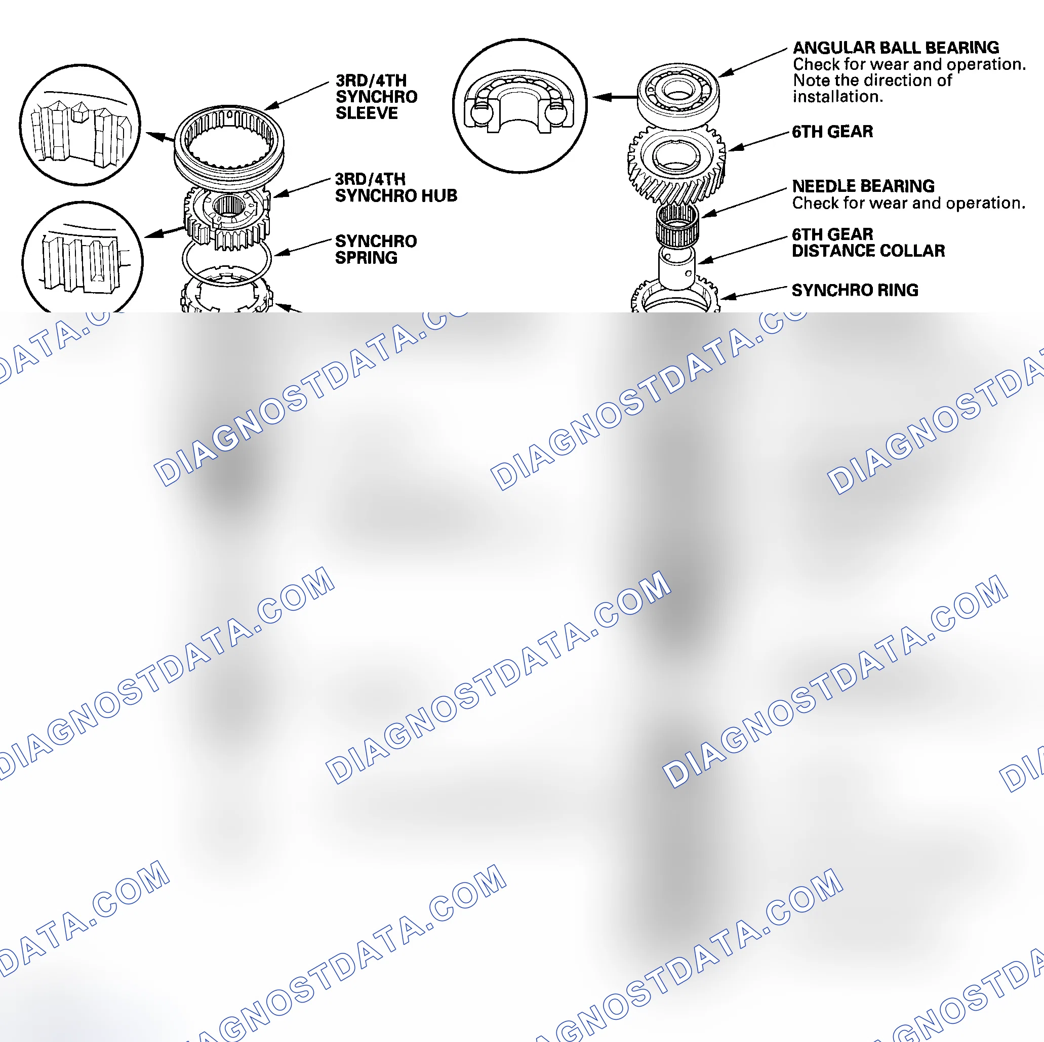 Scheme 117: 2004 6-speed model: X2M5 Transmission Number: 3004680 or later, and 2005-2006 speed models