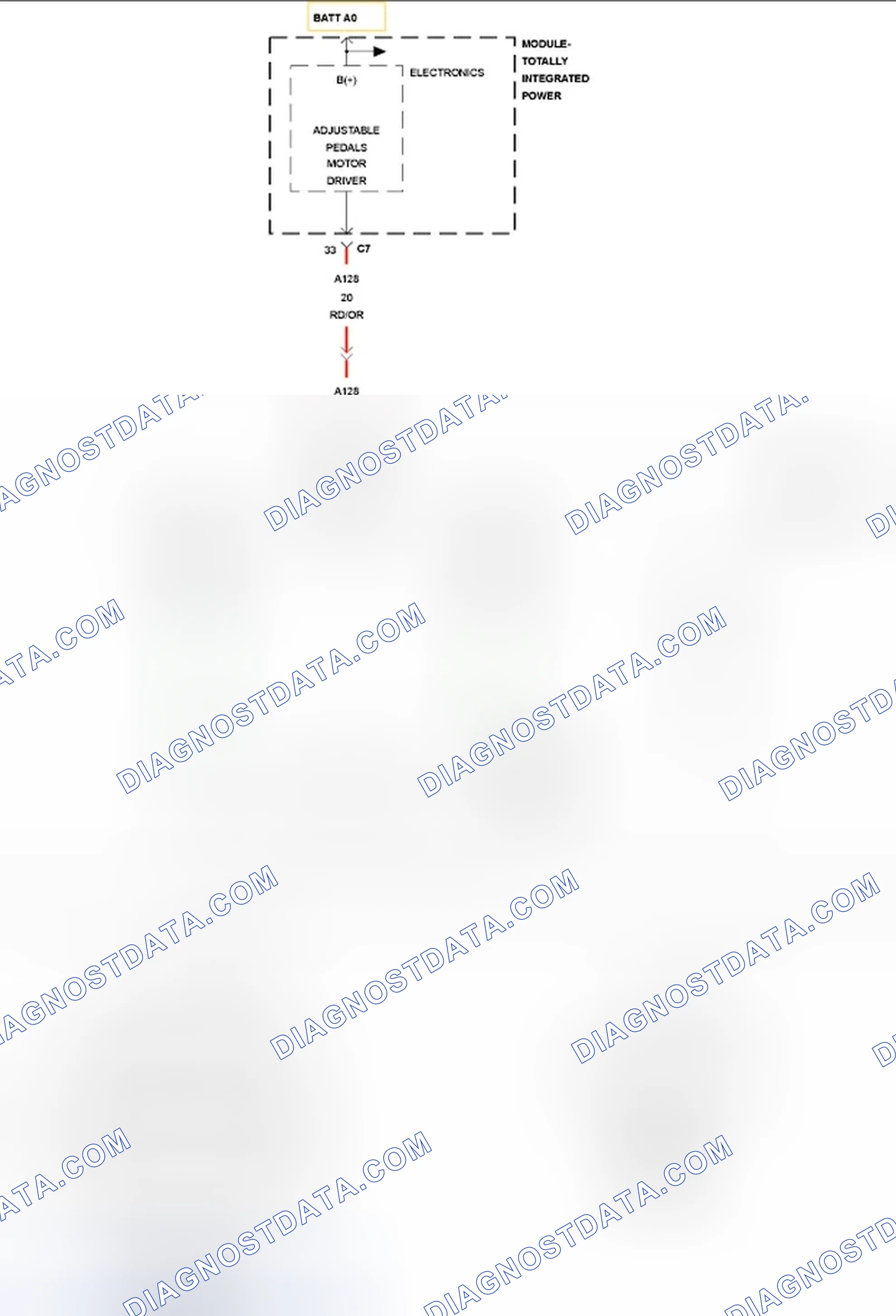 Scheme 322: B1D4F-ADJUSTABLE PEDAL INHIBIT CIRCUIT LOW