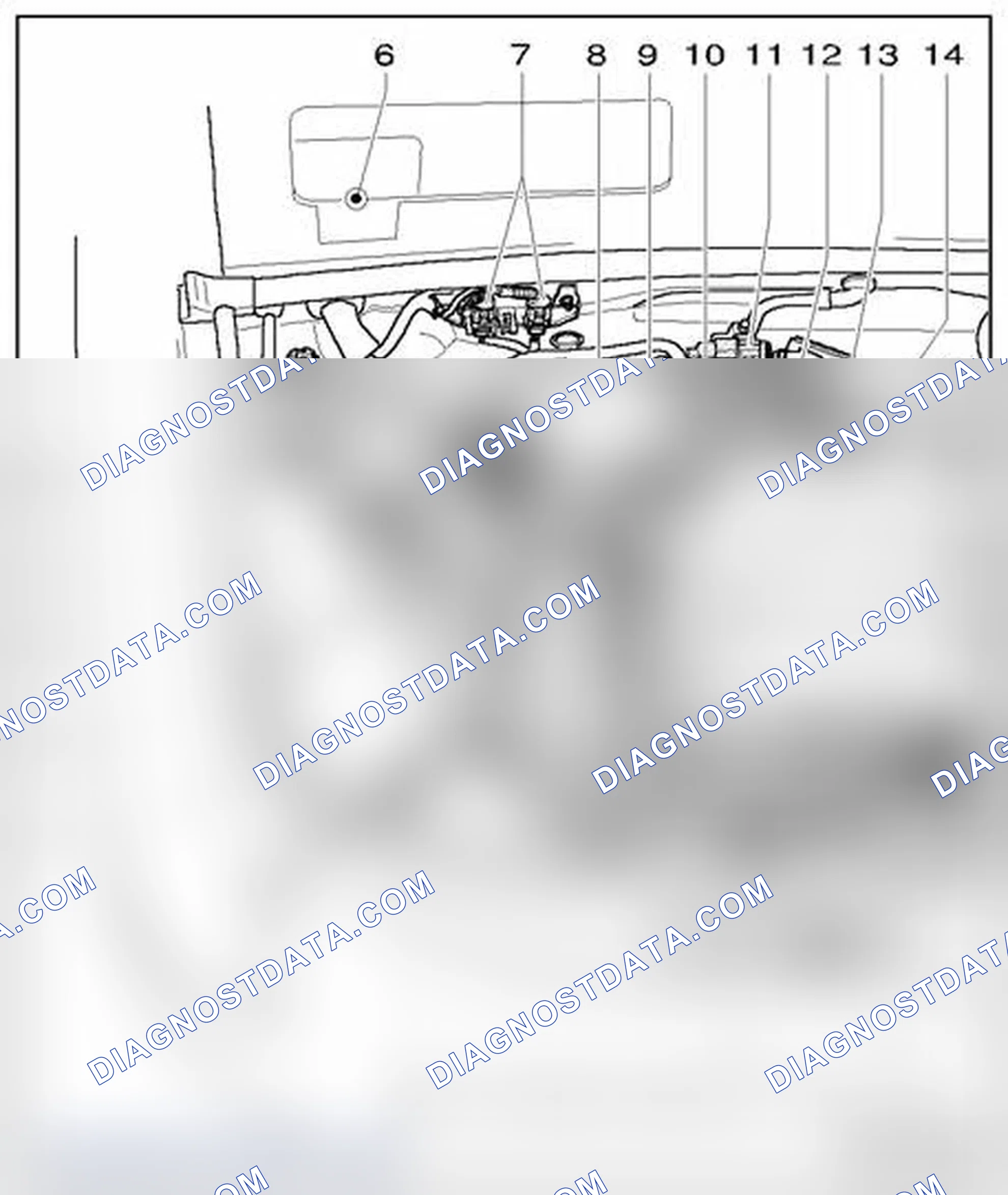 Scheme 686: Engine compartment, right