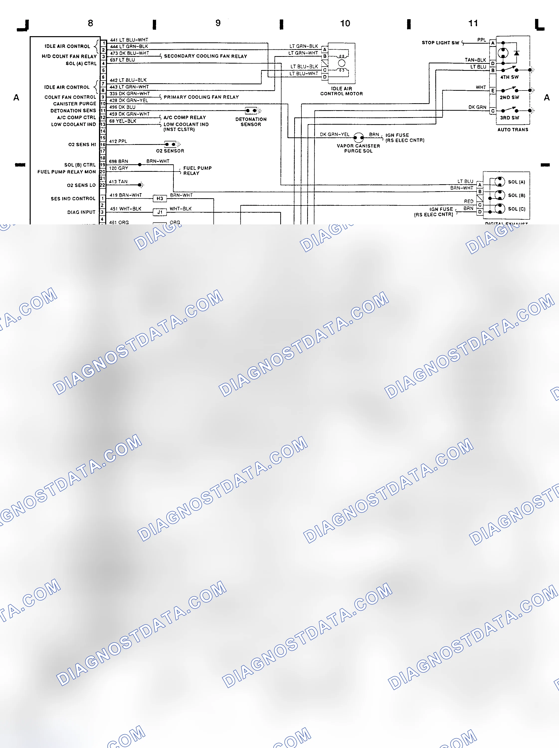 Scheme 18: 3.1L (VIN T) ECM Wiring Diagram (Early Production Regal)