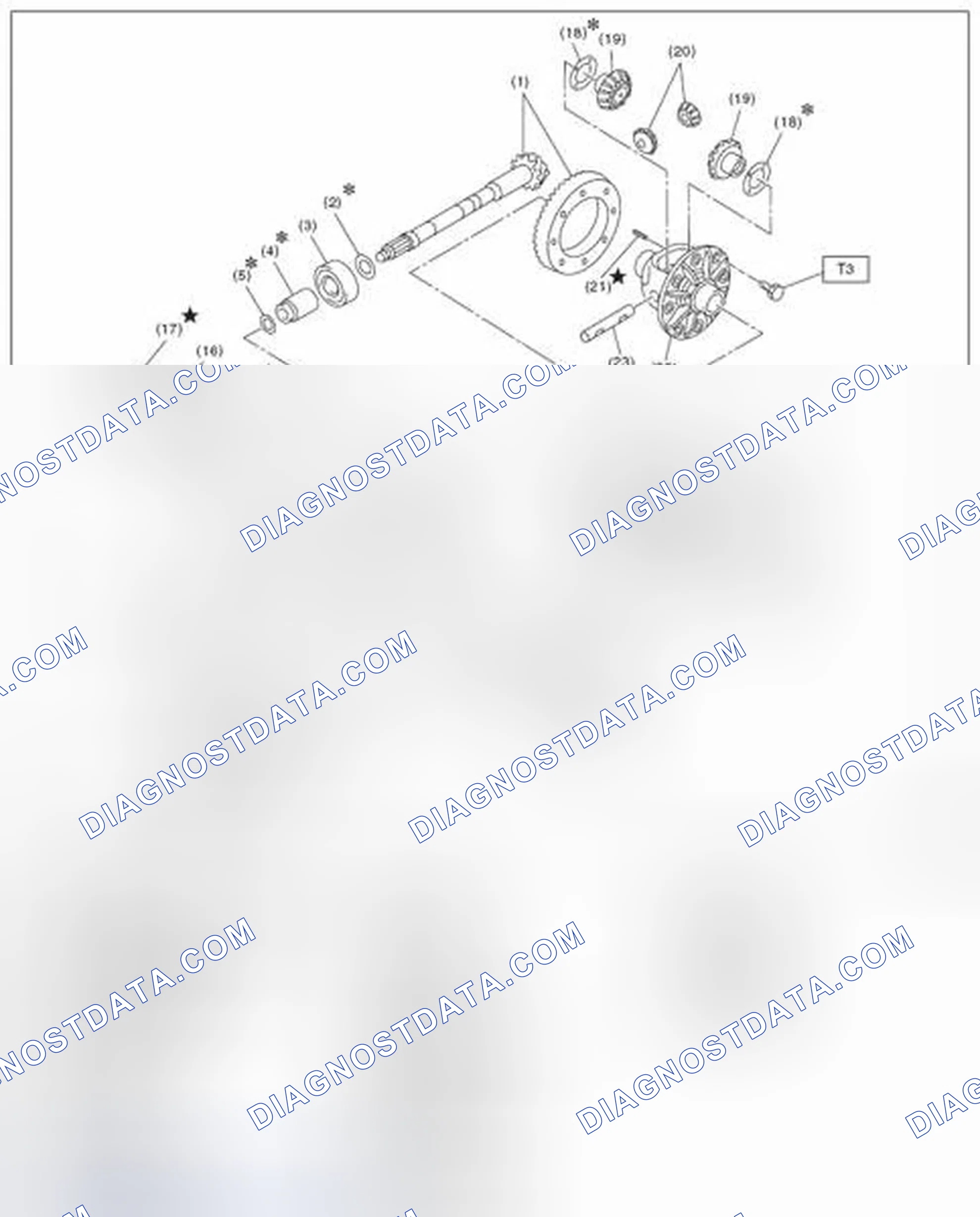 Scheme 121: REAR DIFFERENTIAL (VA1-TYPE)