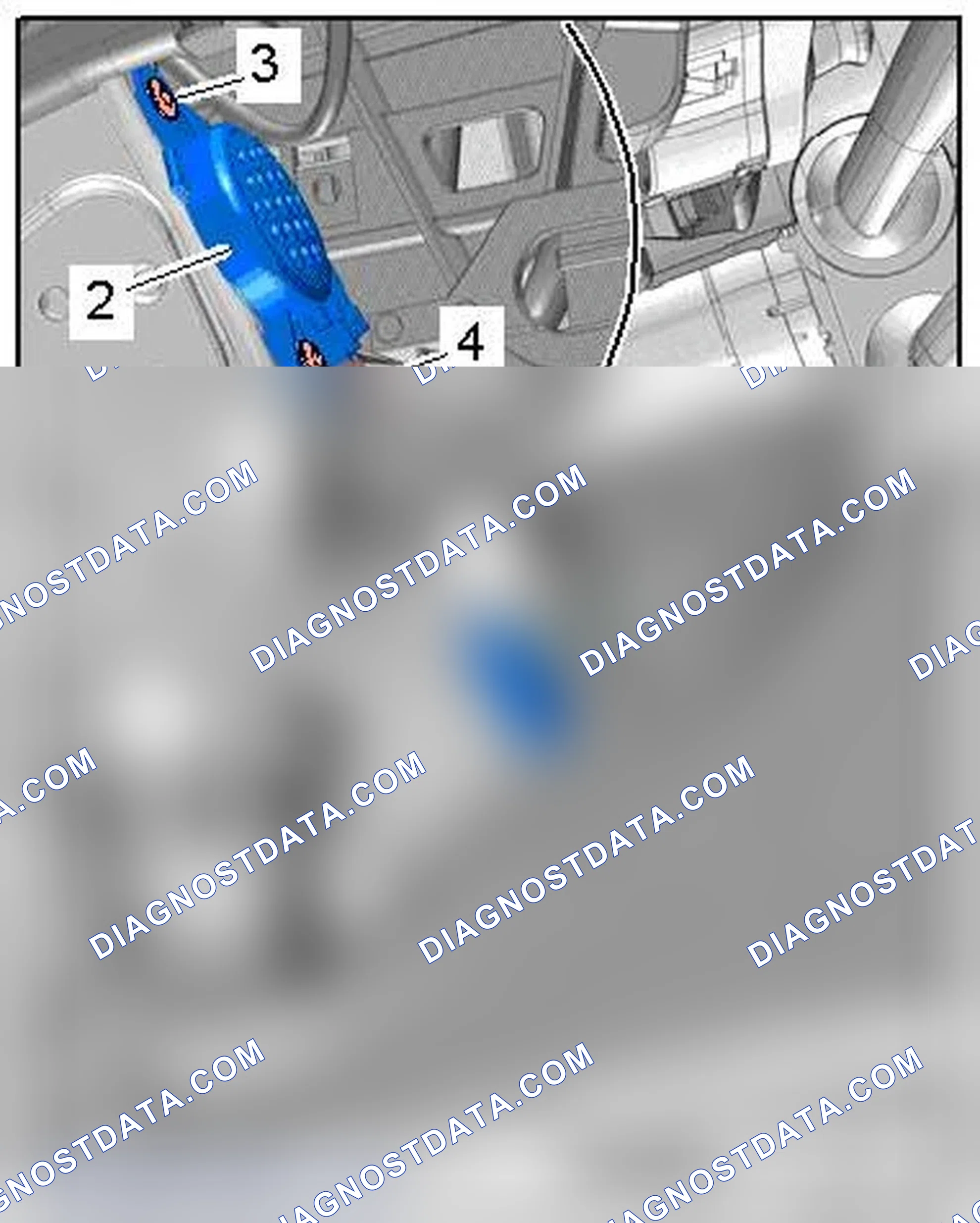 Scheme 262: FRONT PARKING AID WARNING BUZZER -H22-, 8 CHANNEL PARKING AID