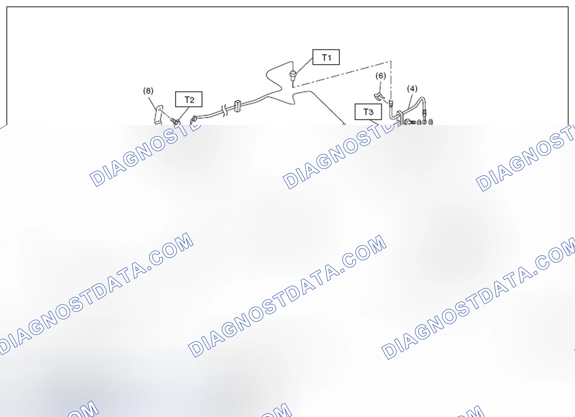 Scheme 14: CENTER AND REAR BRAKE PIPES AND HOSES