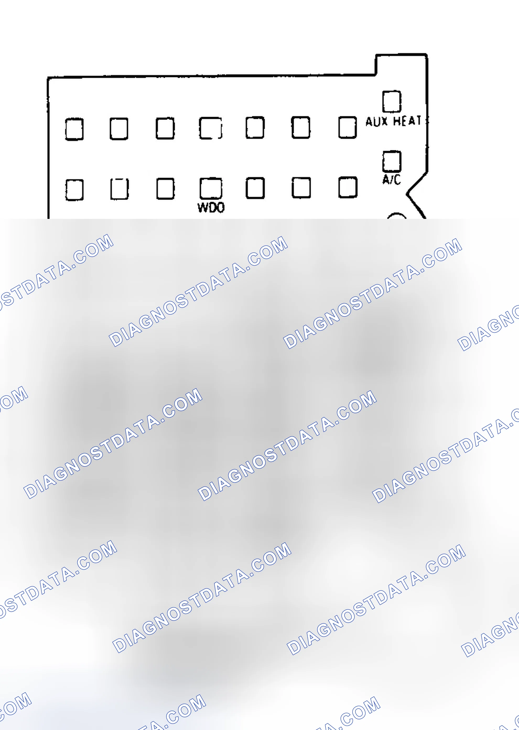 Scheme 5: FUSE PANEL IDENTIFICATION (1988-92 "G" SERIES VAN)