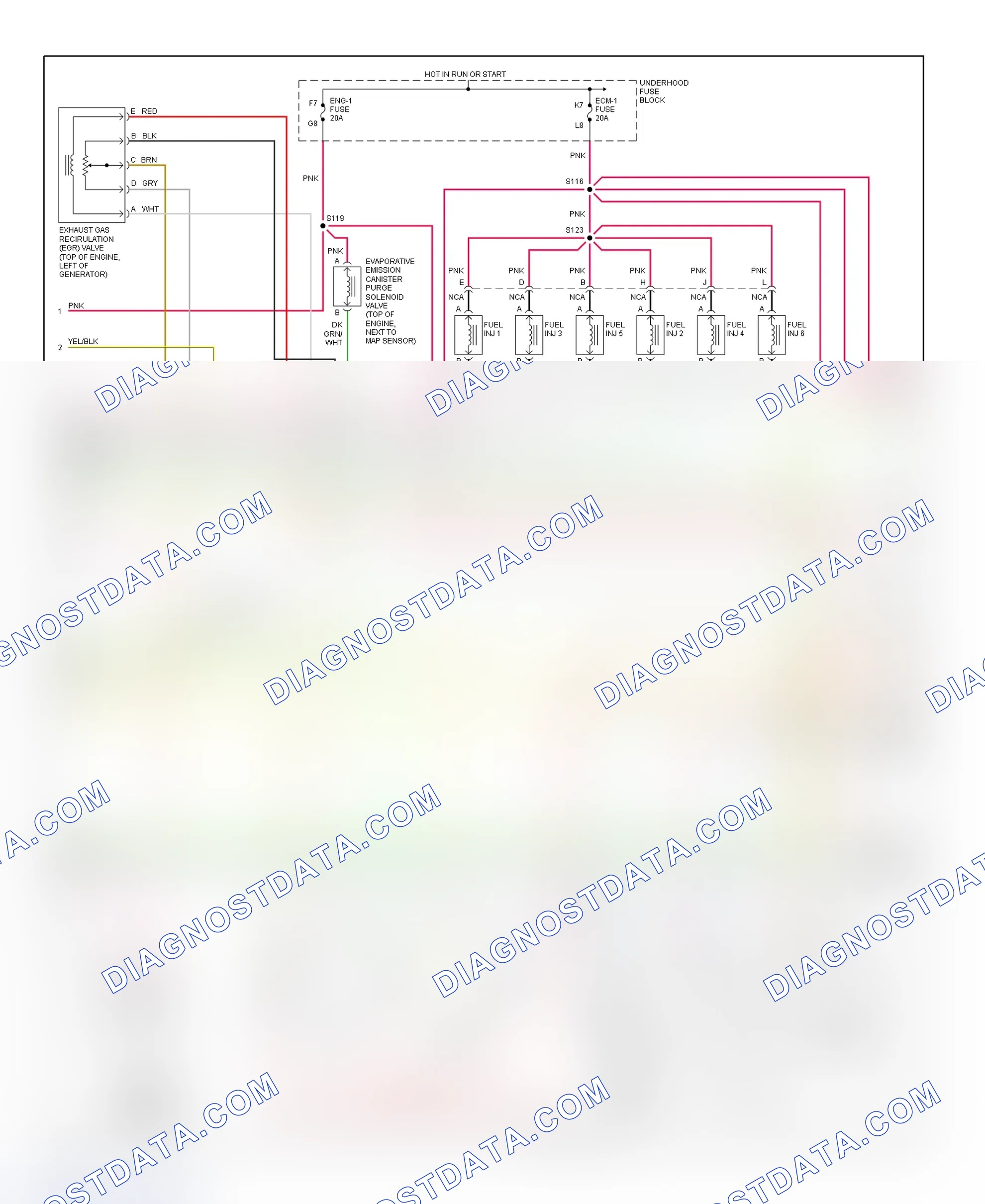Scheme 8: PCM Wiring Diagram (Astro & Safari - 4.3L - 2 Of 4)