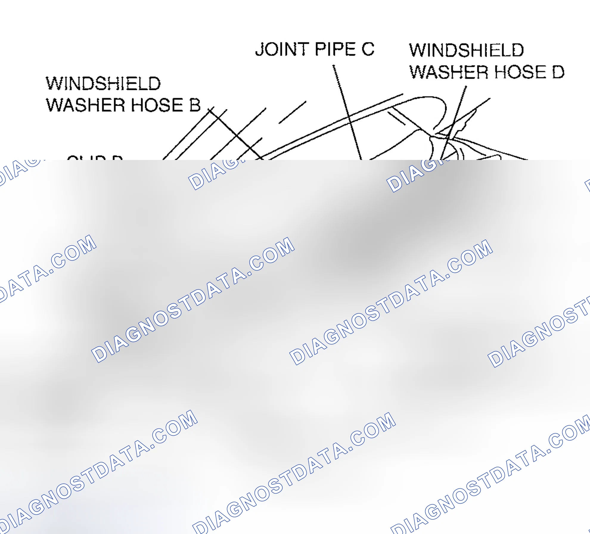 Scheme 20: WINDSHIELD WASHER HOSE REMOVAL/INSTALLATION
