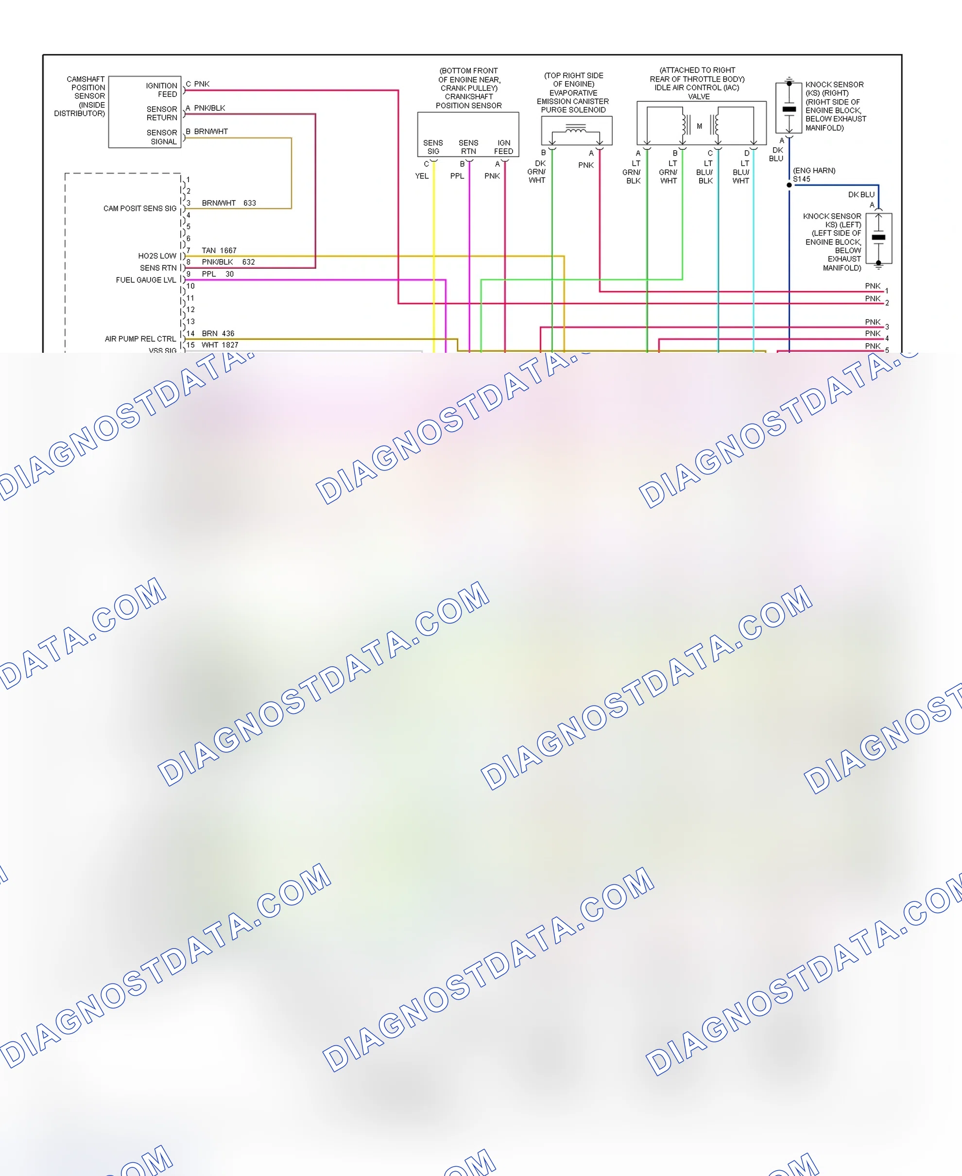 Scheme 83: PCM Wiring Diagram (Pickup & Suburban - 7.4L - 1 Of 4)