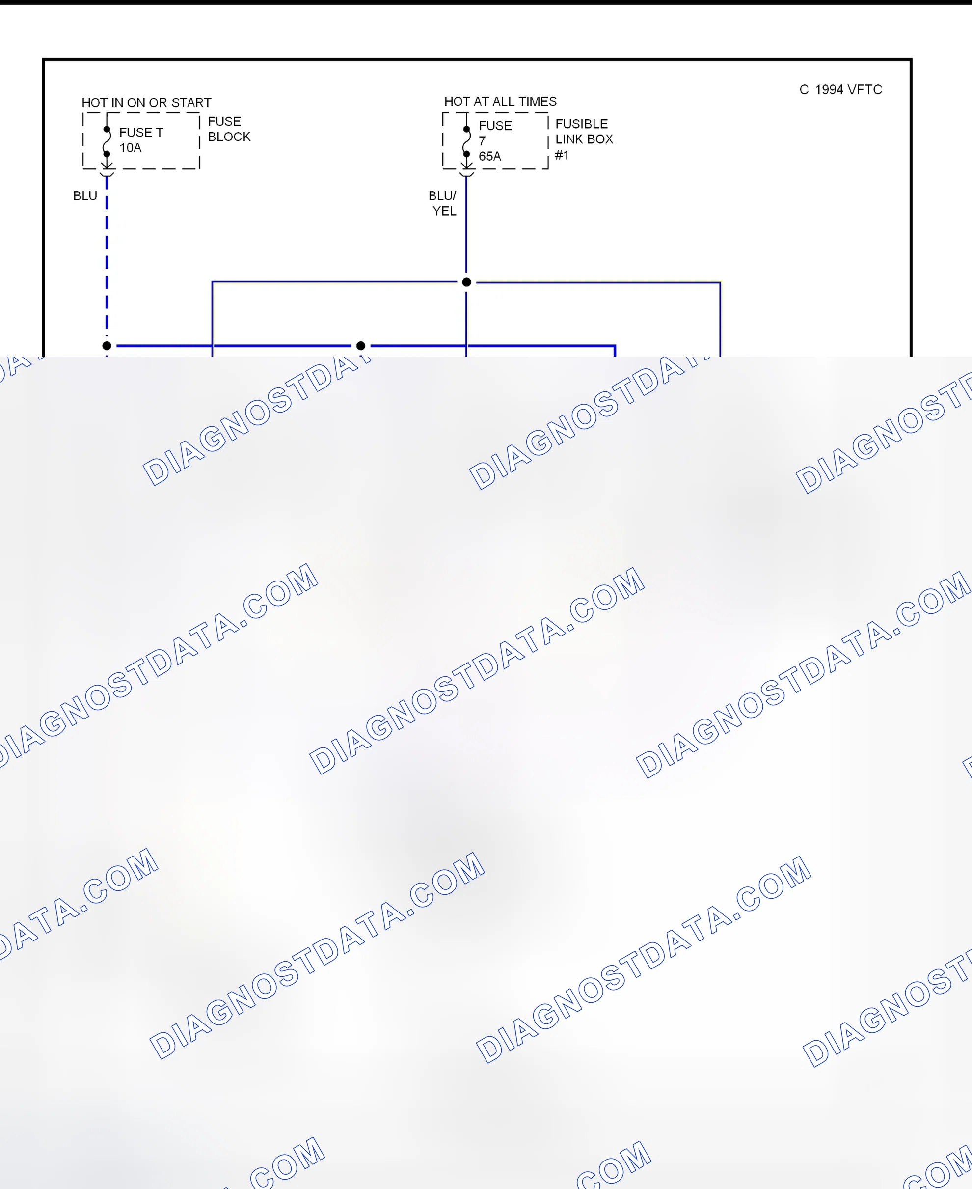 Scheme 3: Electric Cooling Fan Schematic (1995 Quest)