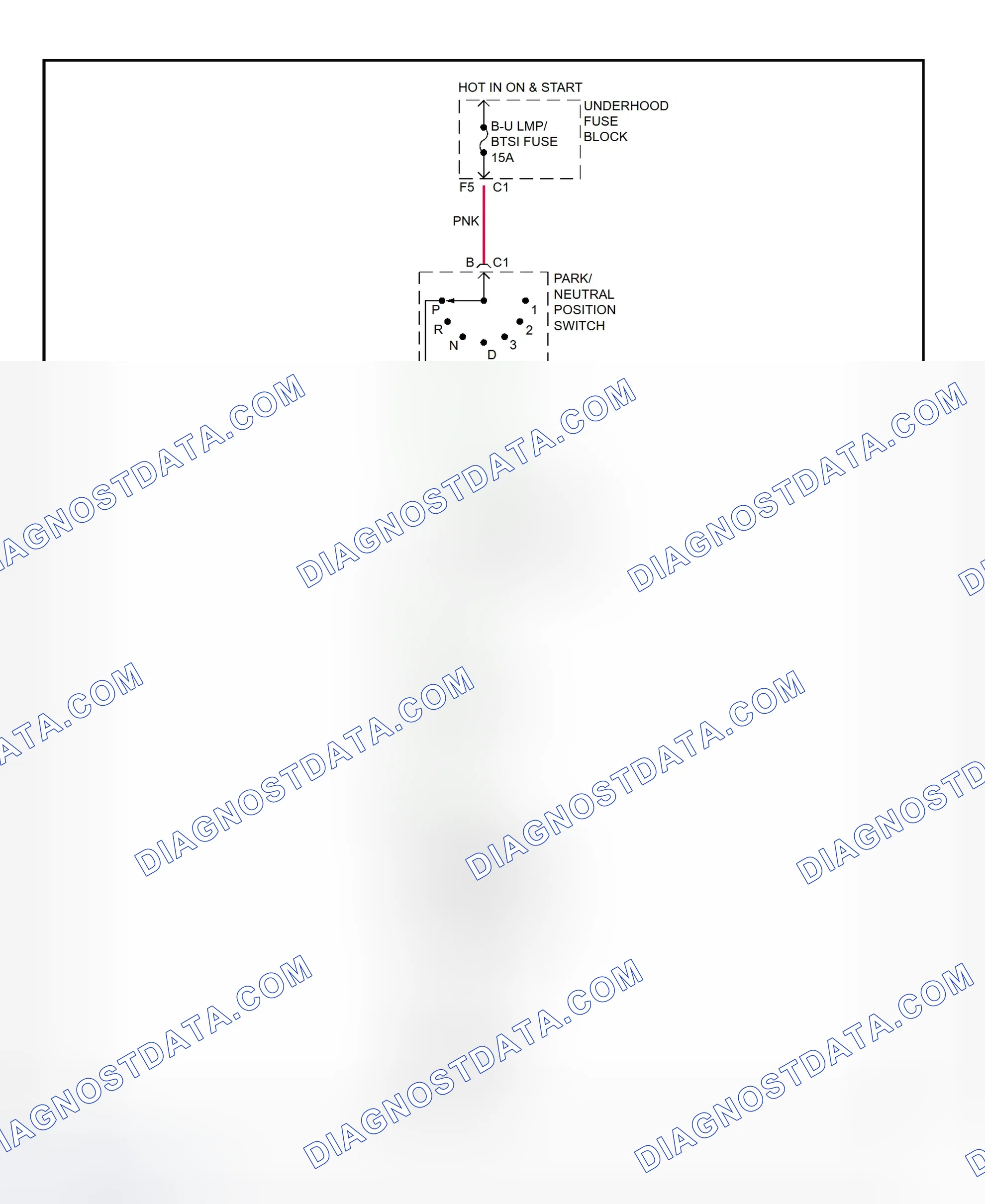 Fig. 24: Shift Interlock System Wiring Diagram (1999 Alero & Grand Am)