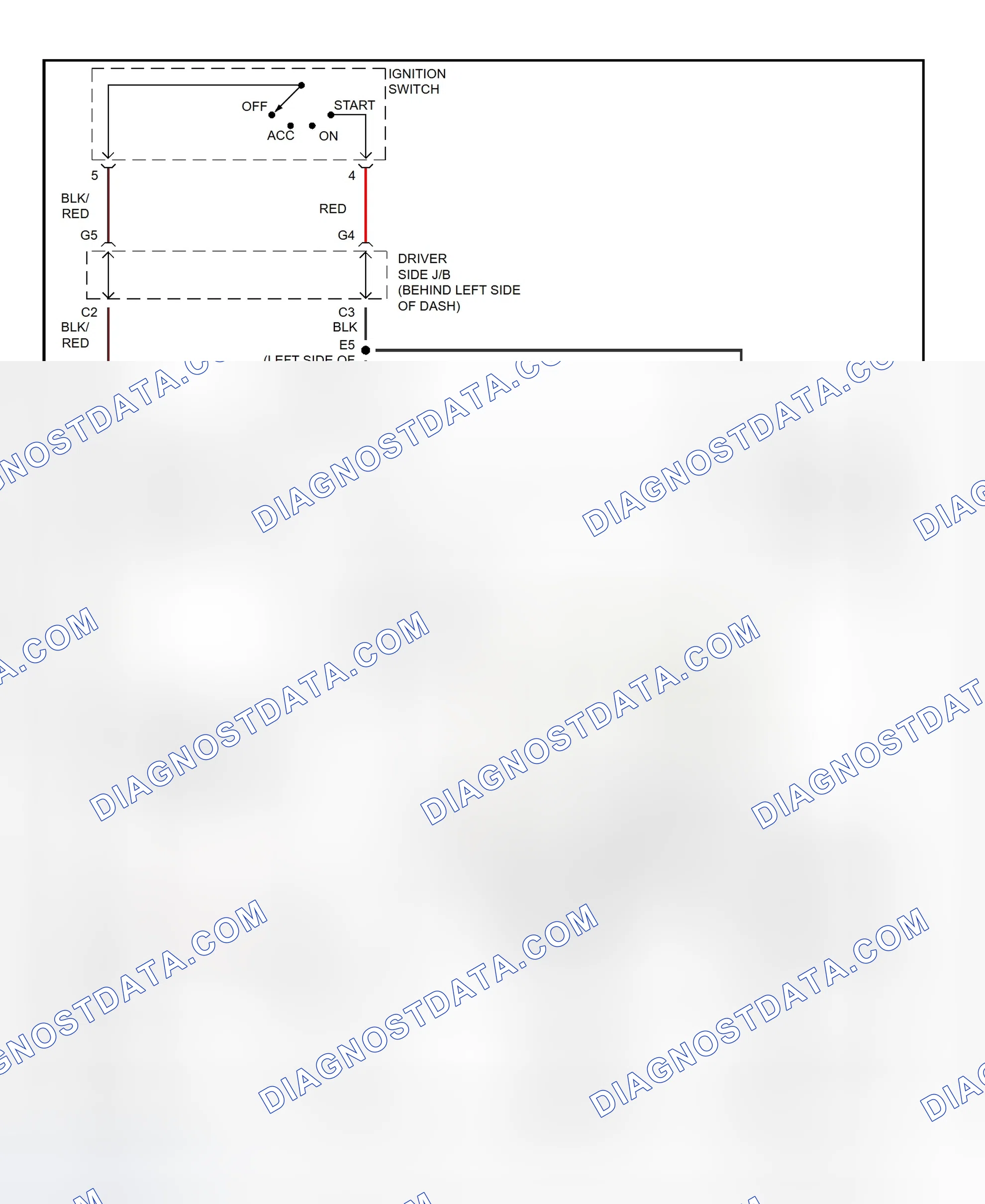 Fig. 30: Starting System Wiring Diagram (RAV4)