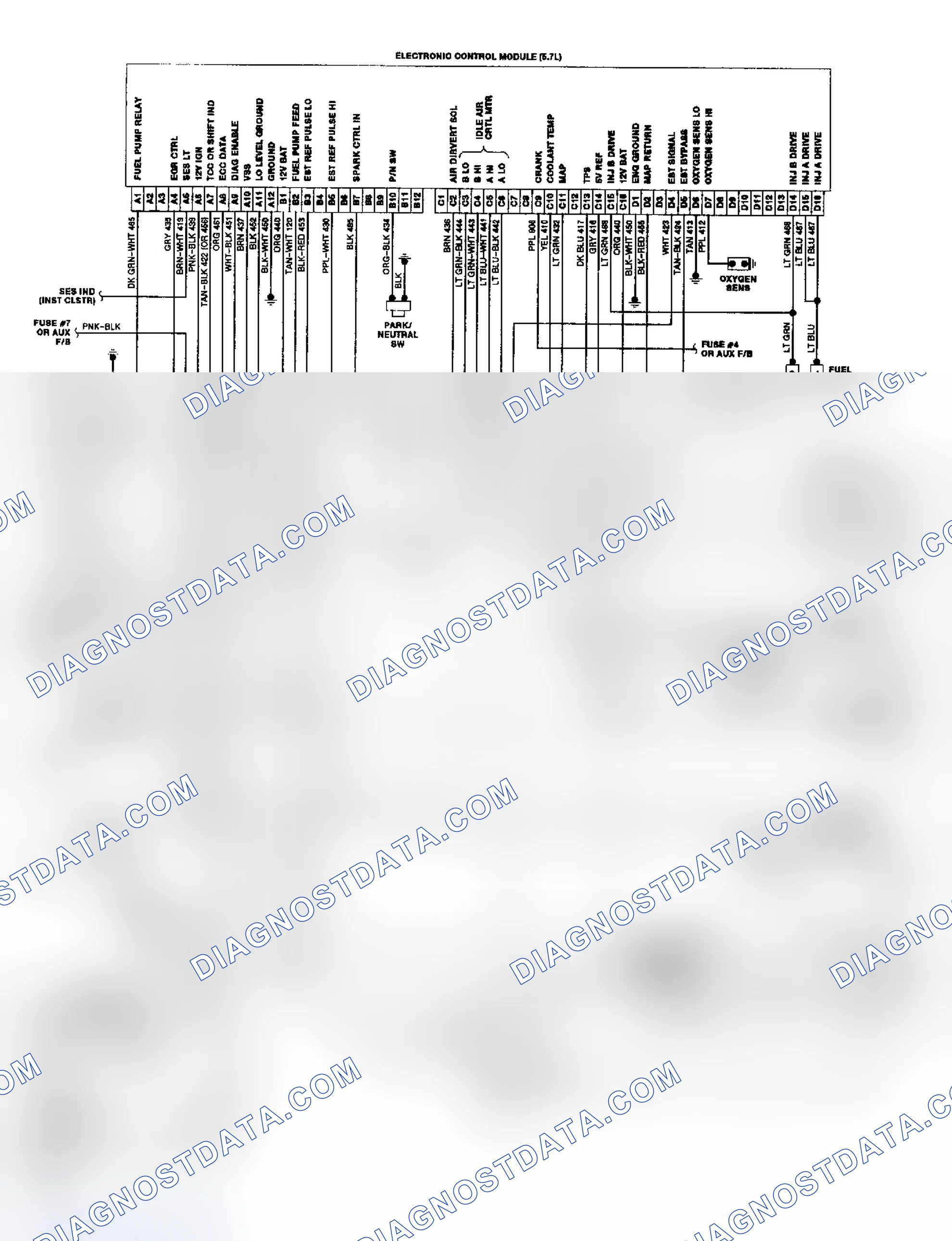 Scheme 42: "P" Series TBI/CCC Wiring Diagram
