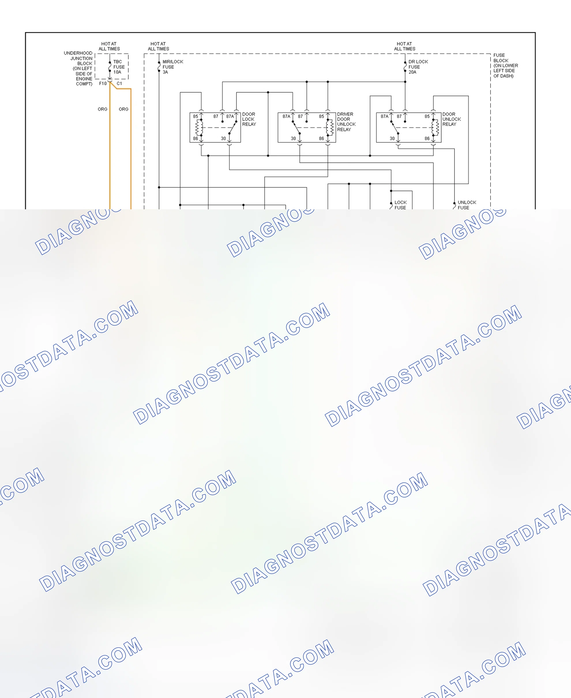 Scheme 10: Remote Keyless Entry System Wiring Diagram (Sierra & Silverado - Luxury)