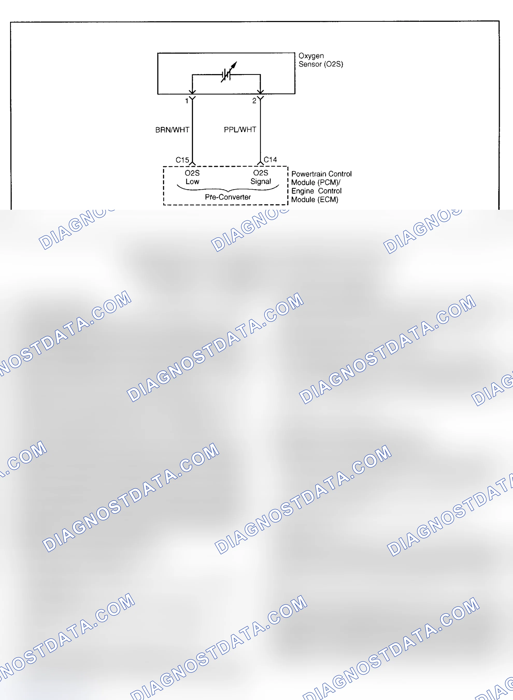 Scheme 54: DTC P0131: O2 BANK 1 SENSOR 1 LOW VOLTAGE
