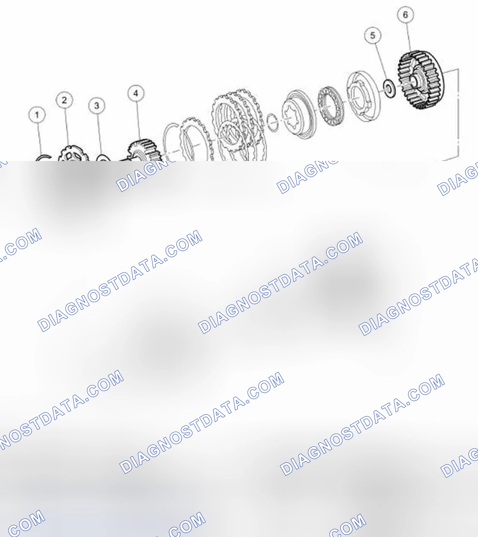 Scheme 306: Direct and Reverse Clutch Assembly