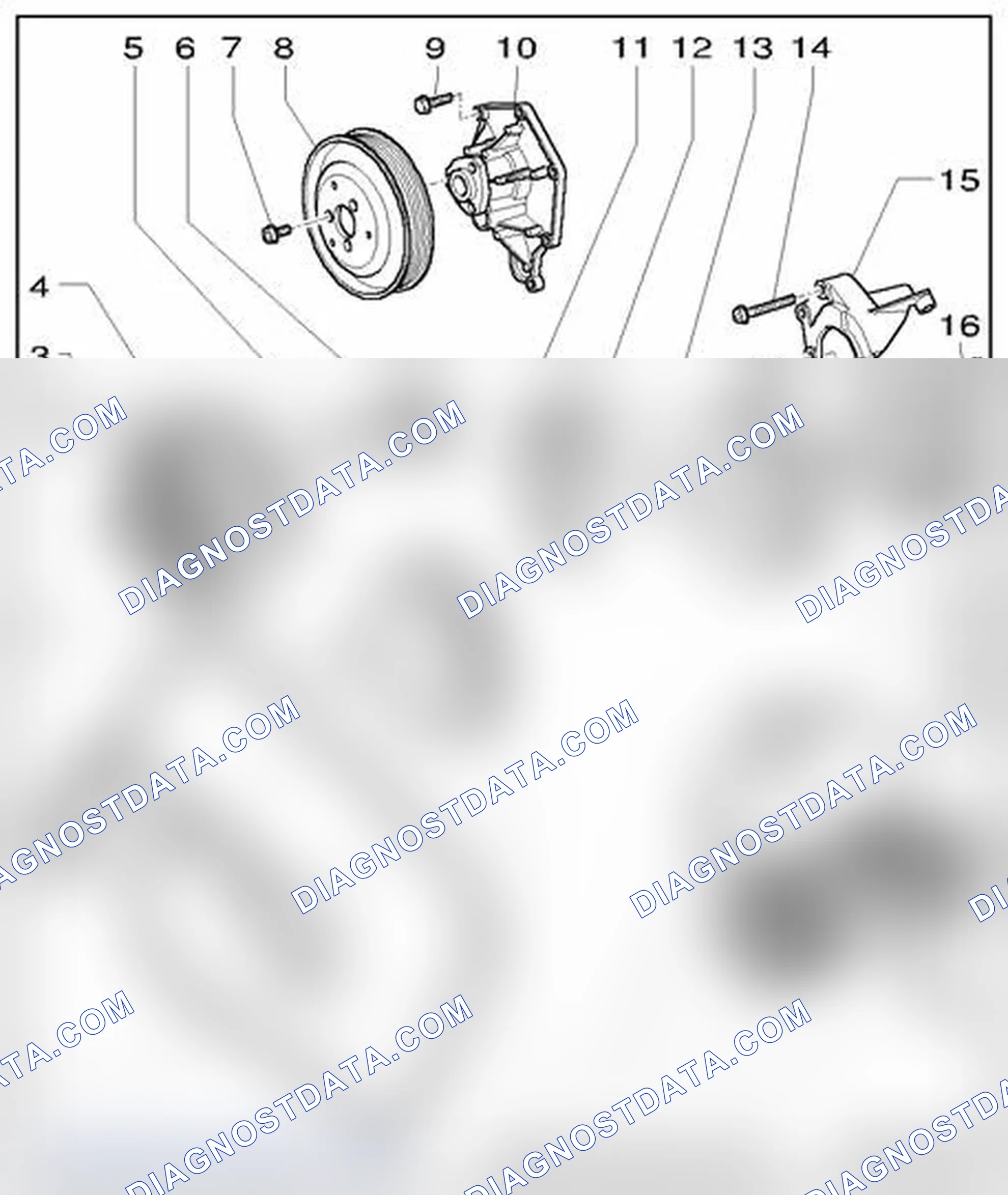 Scheme 109: Ribbed Belt Drive, Component Overview