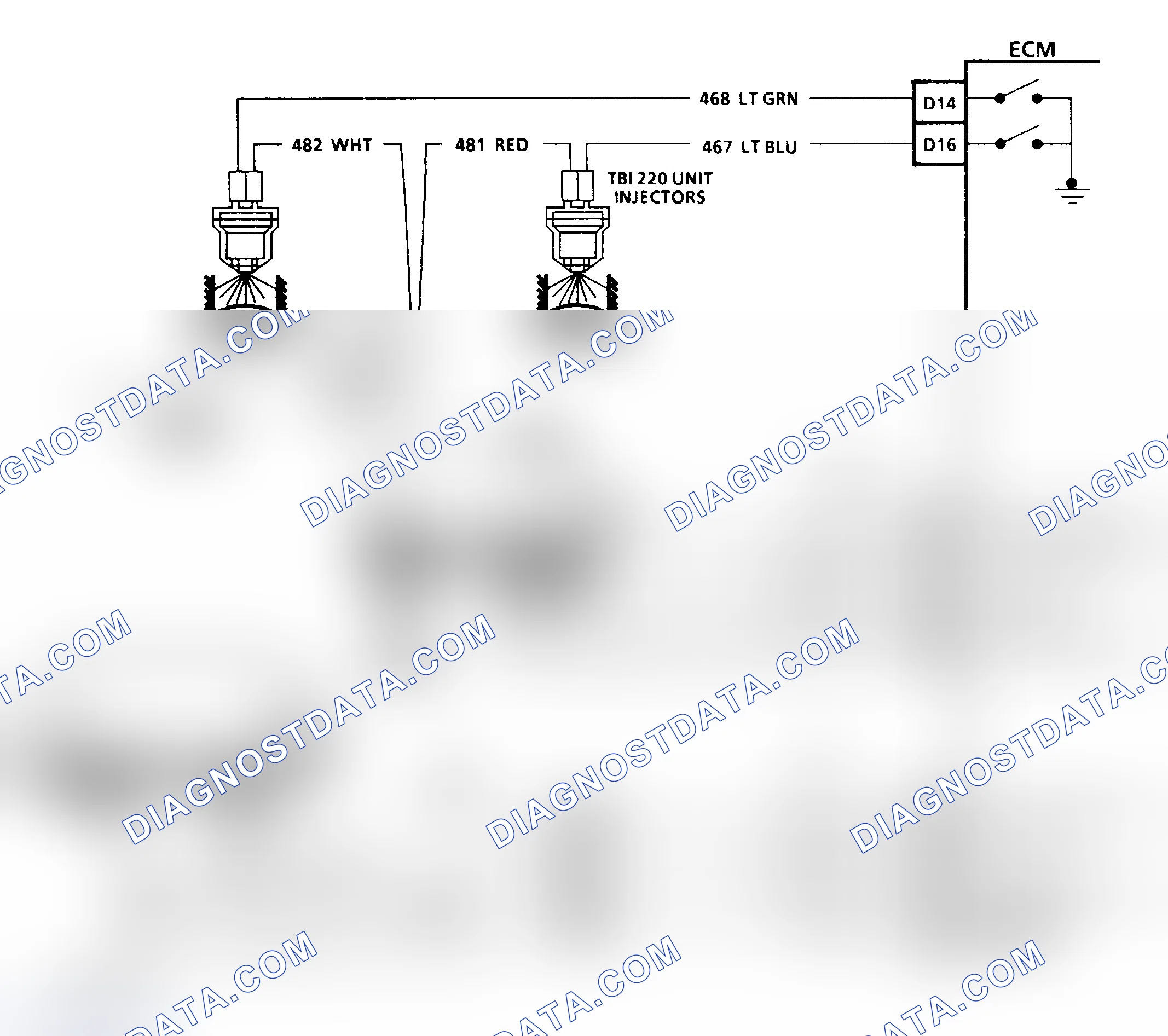 Scheme 281: CODE 42, Schematic, Elec. Spark Timing (4.3L C, K & P Series W/ M/T)