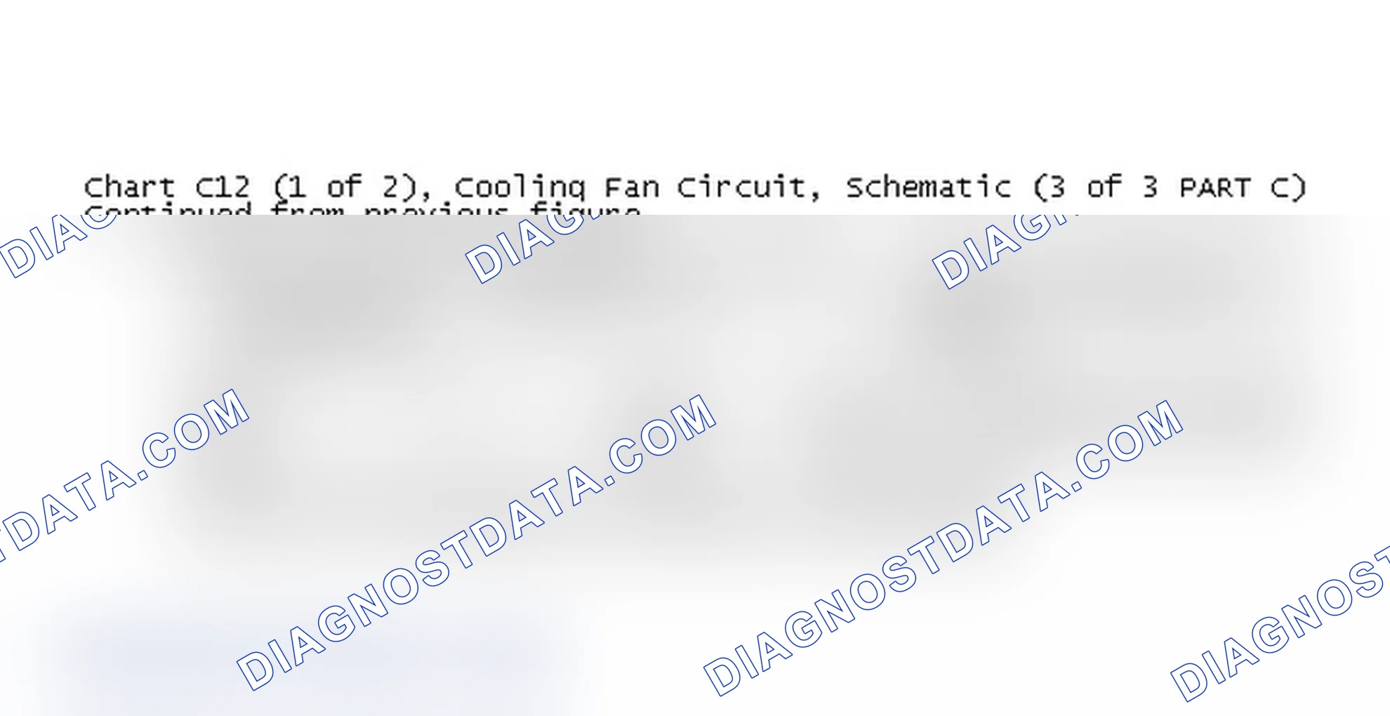 Scheme 250: Chart C12 (1 of 2), Cooling Fan Circuit, Schematic (3 of 3 PART C)