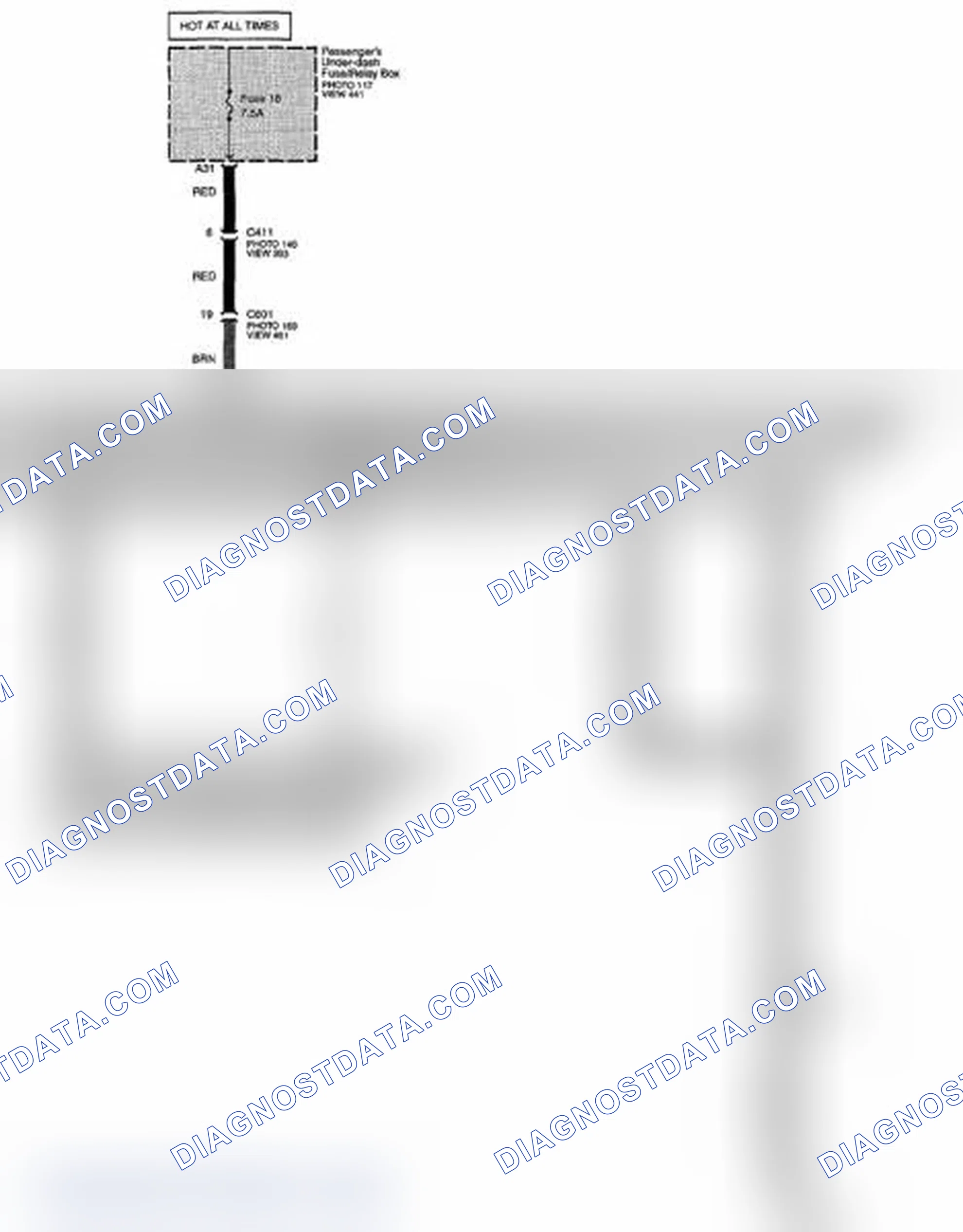 Scheme 300: Drivers Power Lumbar Support Circuit Diagram (Page 140-1)