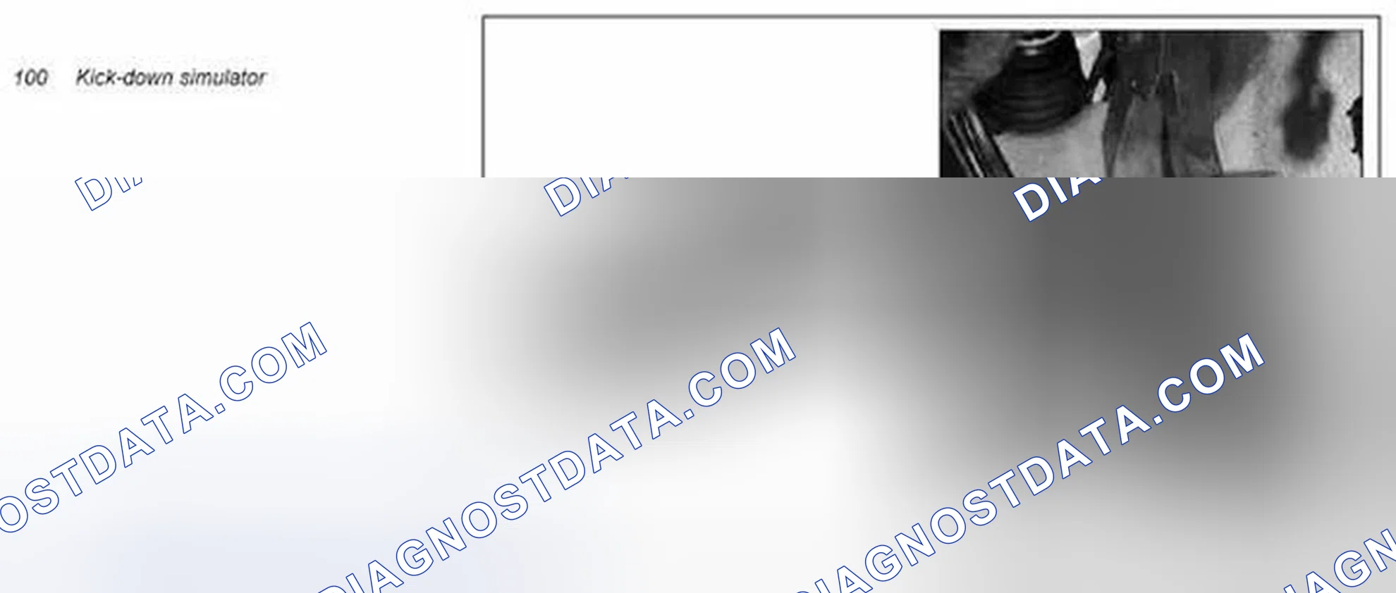 Scheme 167: Kickdown simulator, location/task - GF27.10-P-5108N