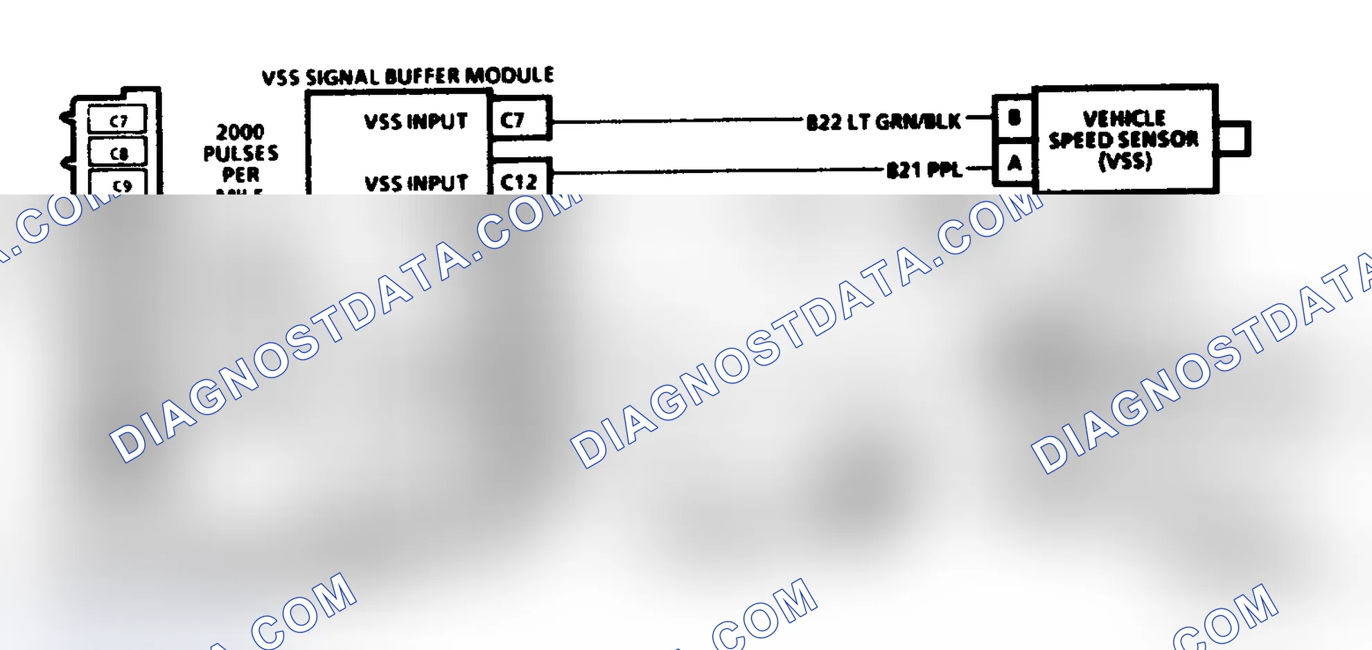 Scheme 17: Code 24, Schematic ("P" Series M/T) Vehicle Speed Sensor