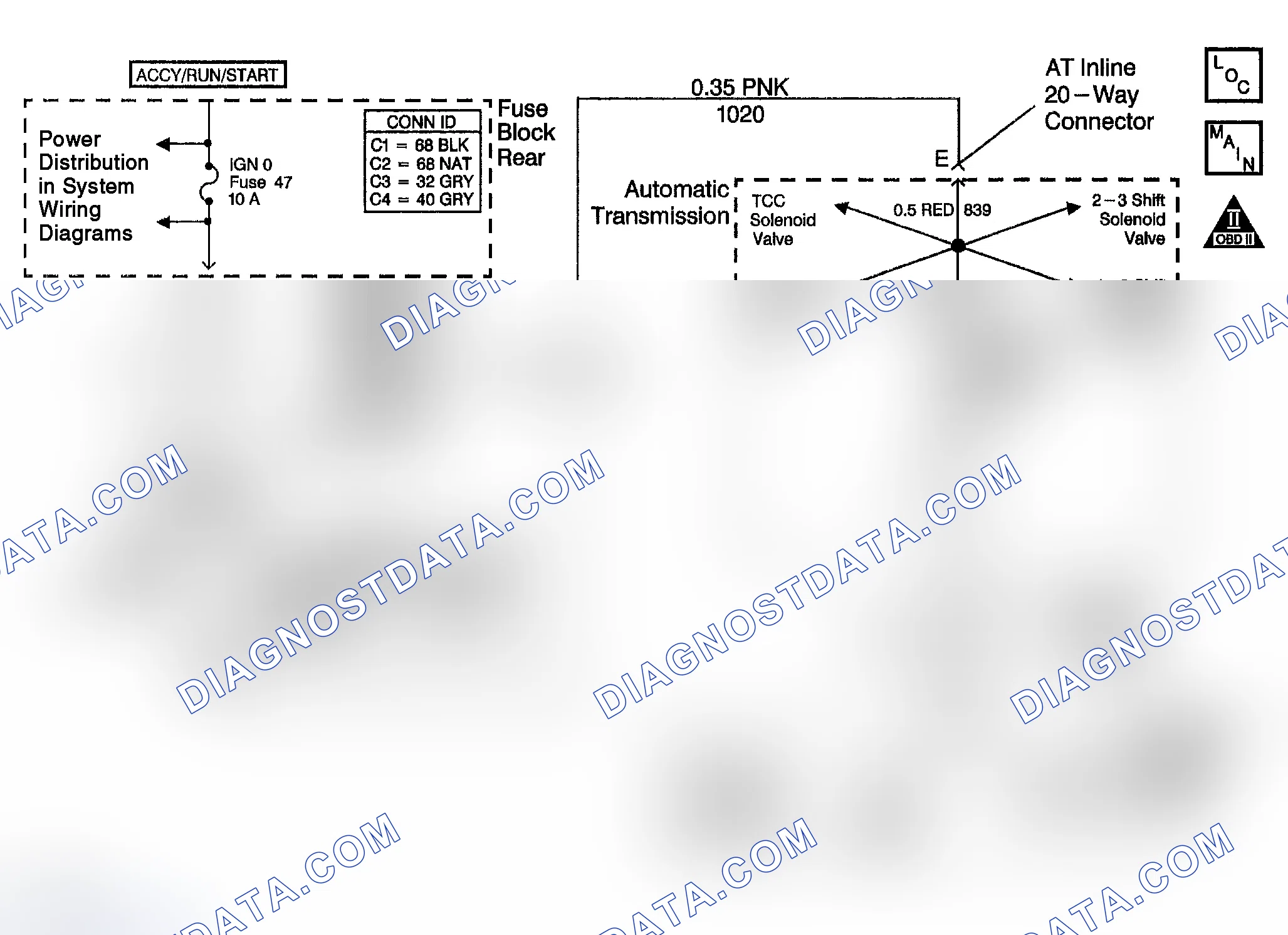 Scheme 356: DTC P0785 (5.3L): 3-2 Shift Solenoid Circuit Electrical