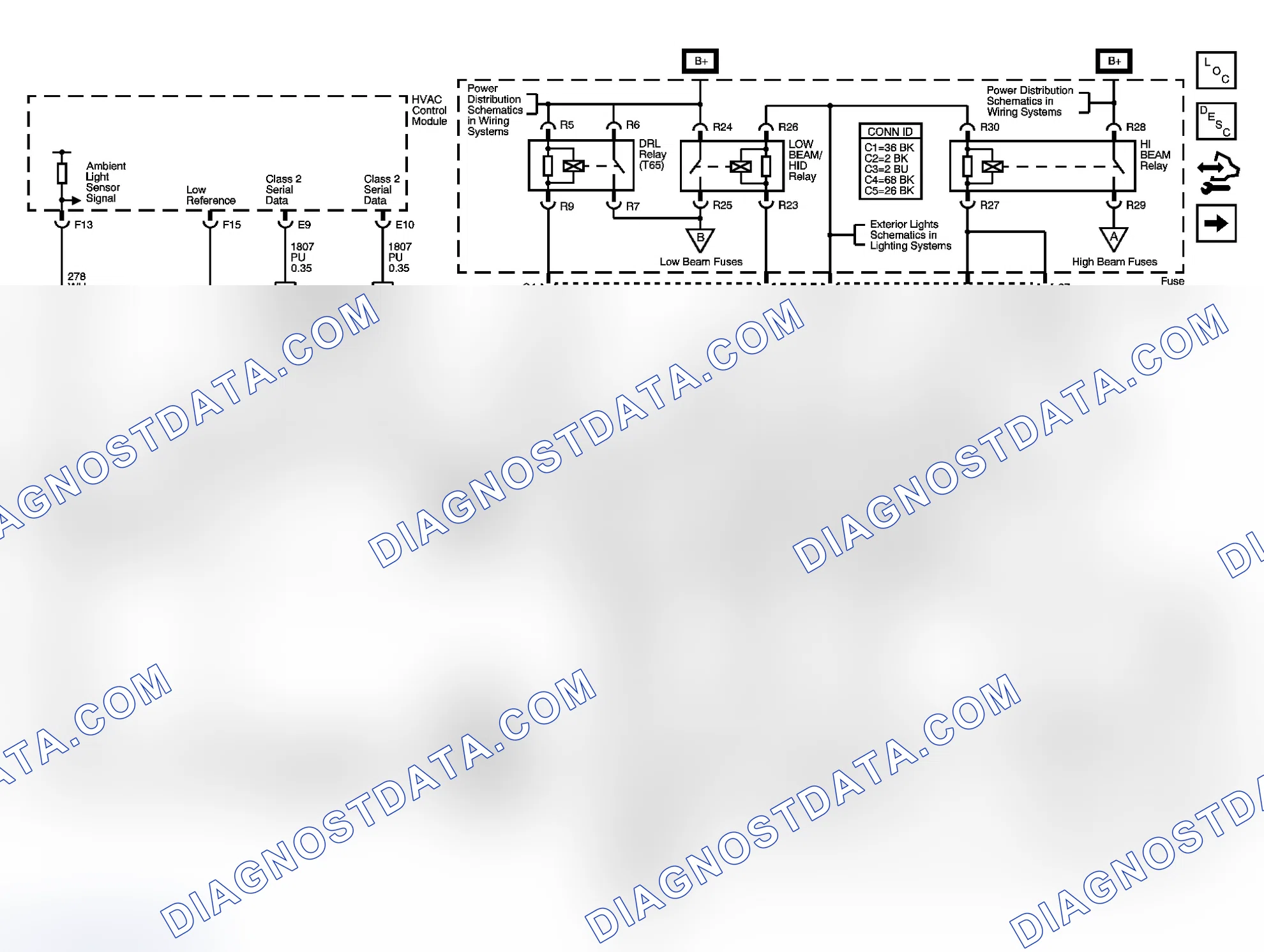 Scheme 1: Headlights/Daytime Running Lights (DRL) Schematics