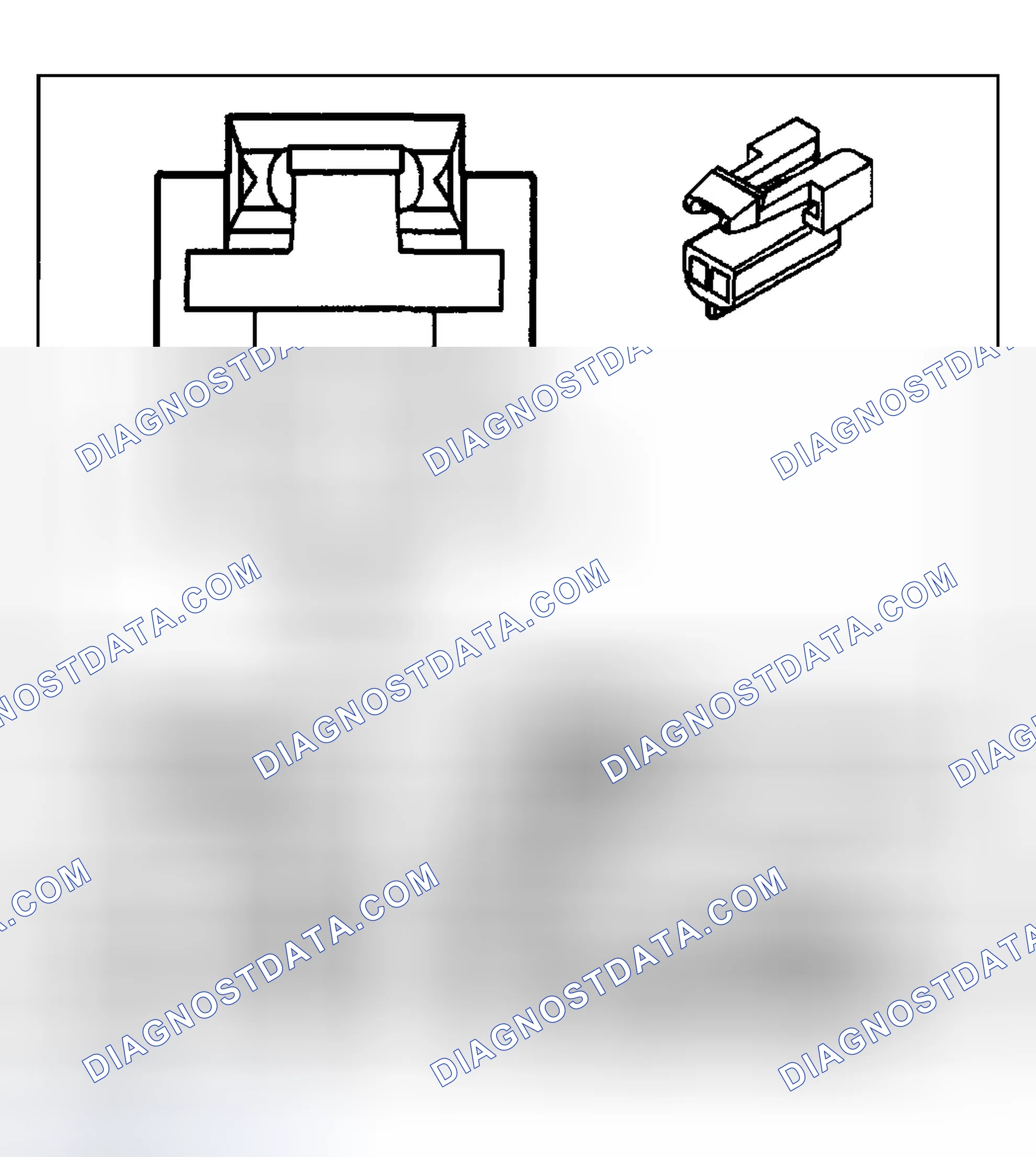 Scheme 166: Automatic Transmission Shift Lock Control Connector End Views