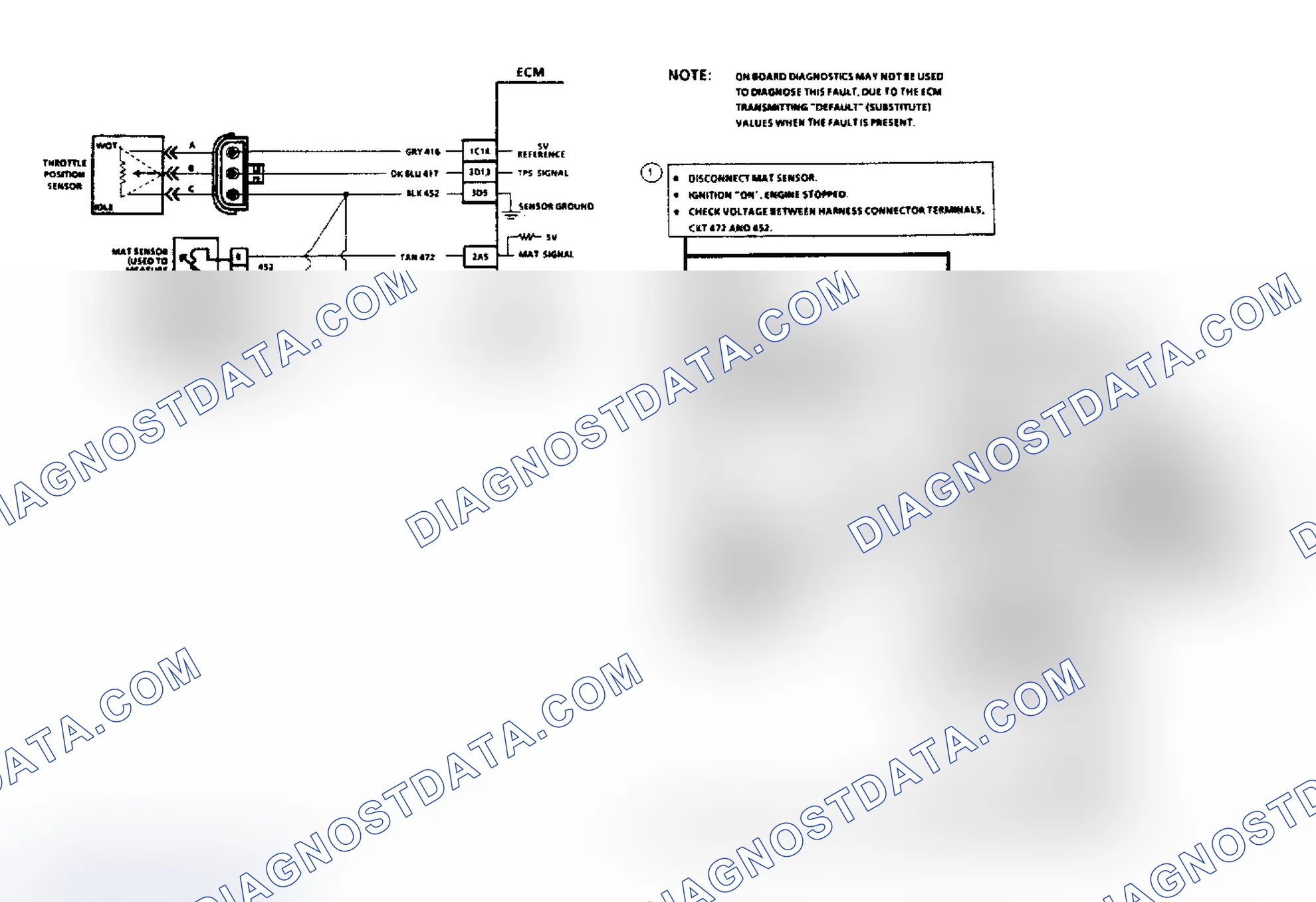 Scheme 140: Code E023, MAT Sensor Signal Voltage High