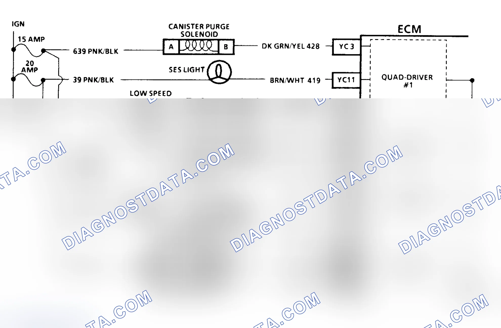 Scheme 87: CODE 26, QUAD-DRIVER CIRCUIT - 3.8L H BODY