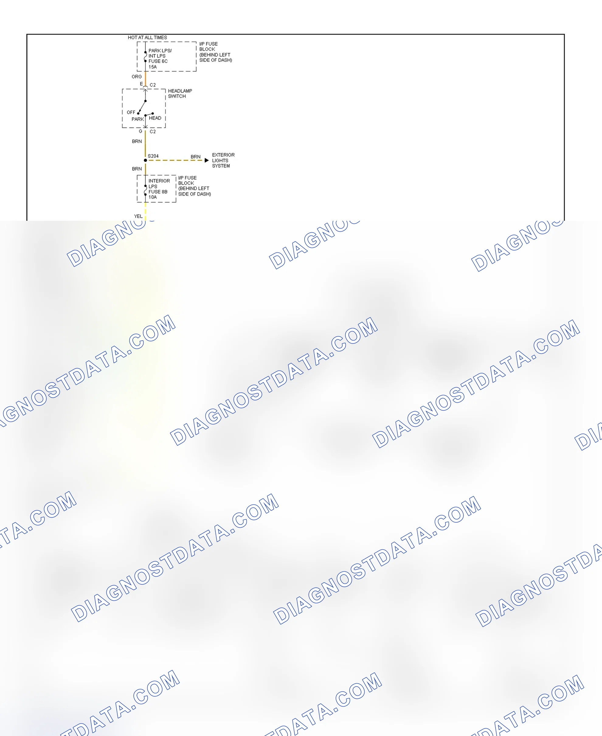 Scheme 14: Illumination/Interior Lights Wiring Diagram (Bonneville - 2 Of 2)