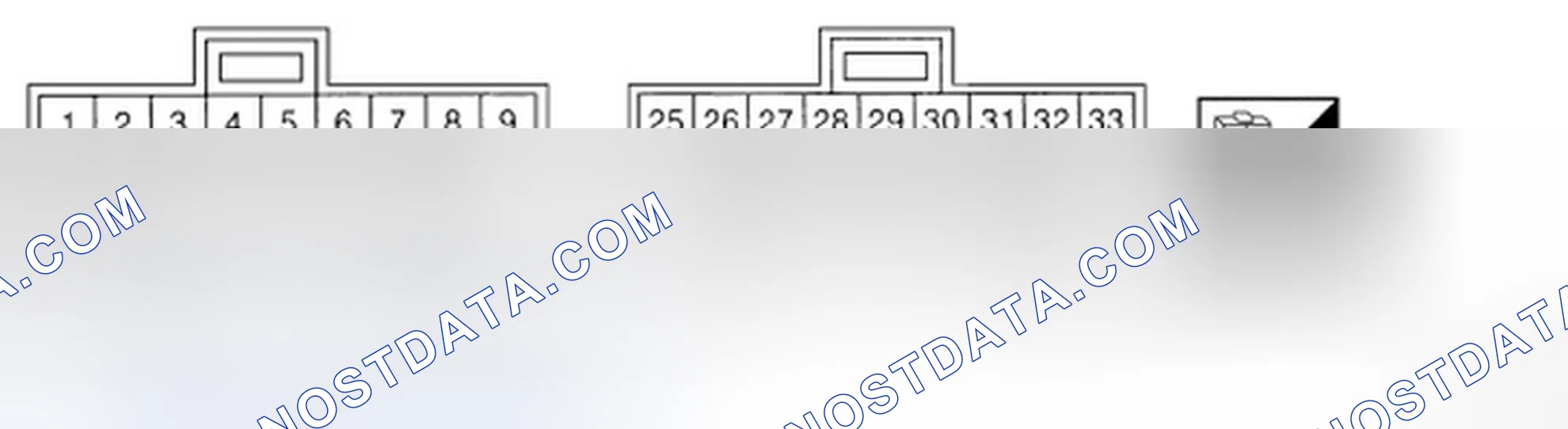 Scheme 98: TCM HARNESS CONNECTOR TERMINAL LAYOUT