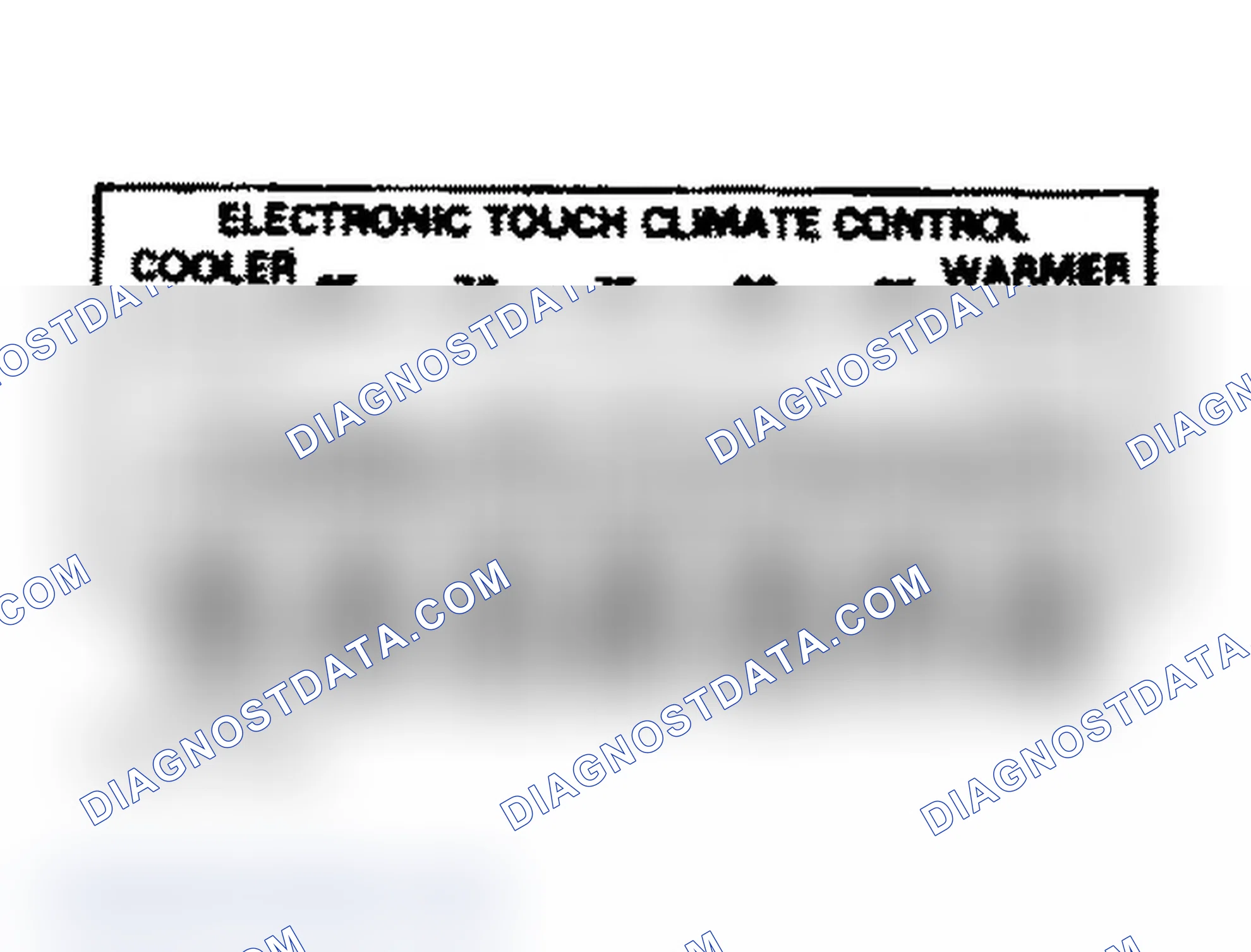 Scheme 2: Electronic Touch Climate Control Panel (This control panel is used only on Skyhawk models.)