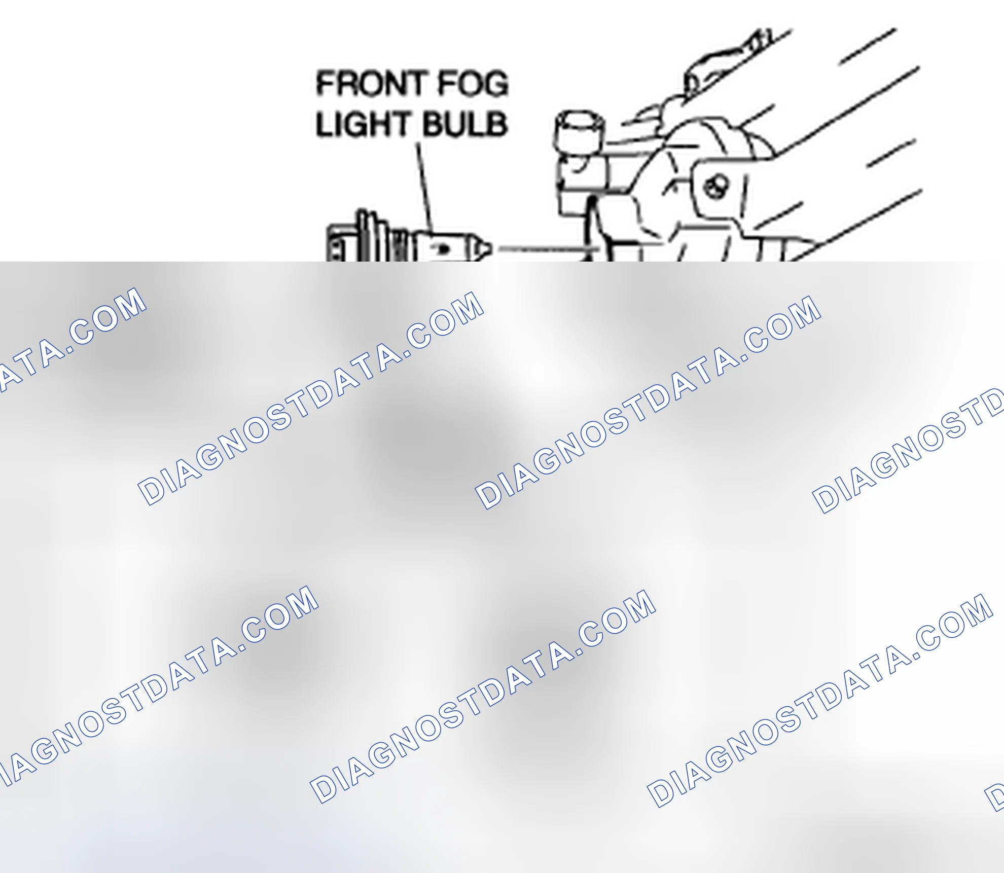 Scheme 10: FRONT FOG LIGHT BULB REMOVAL/INSTALLATION