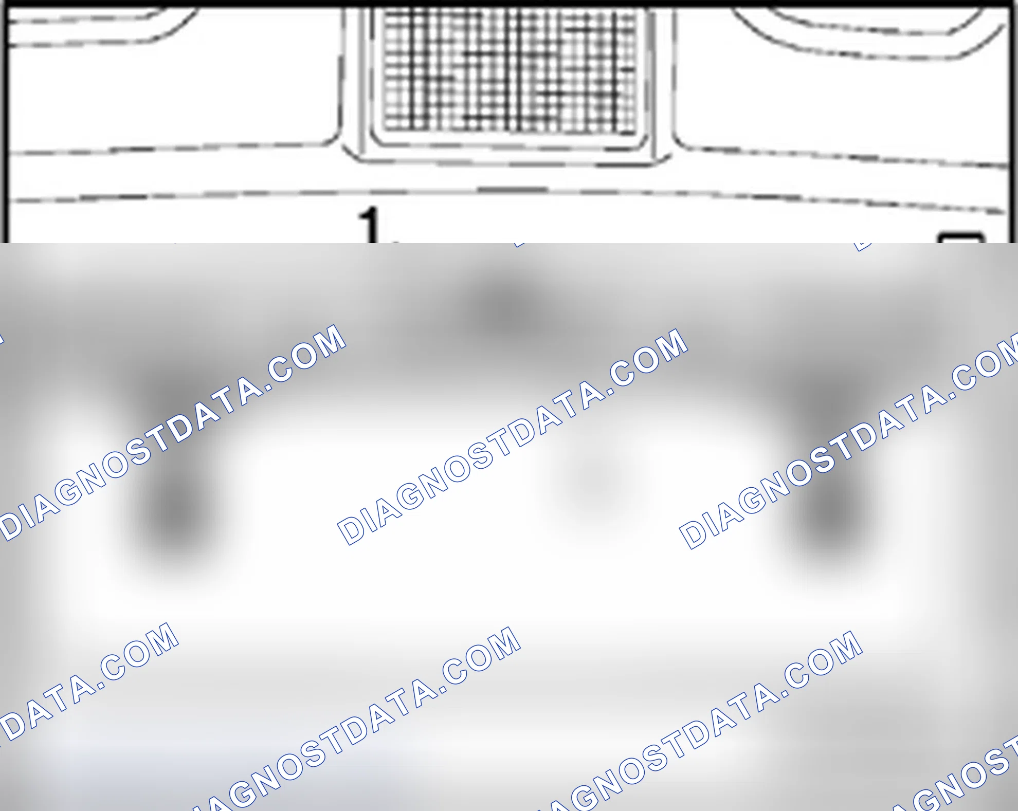 Scheme 274: High-mount brake lamp - Sedan, removing and installing