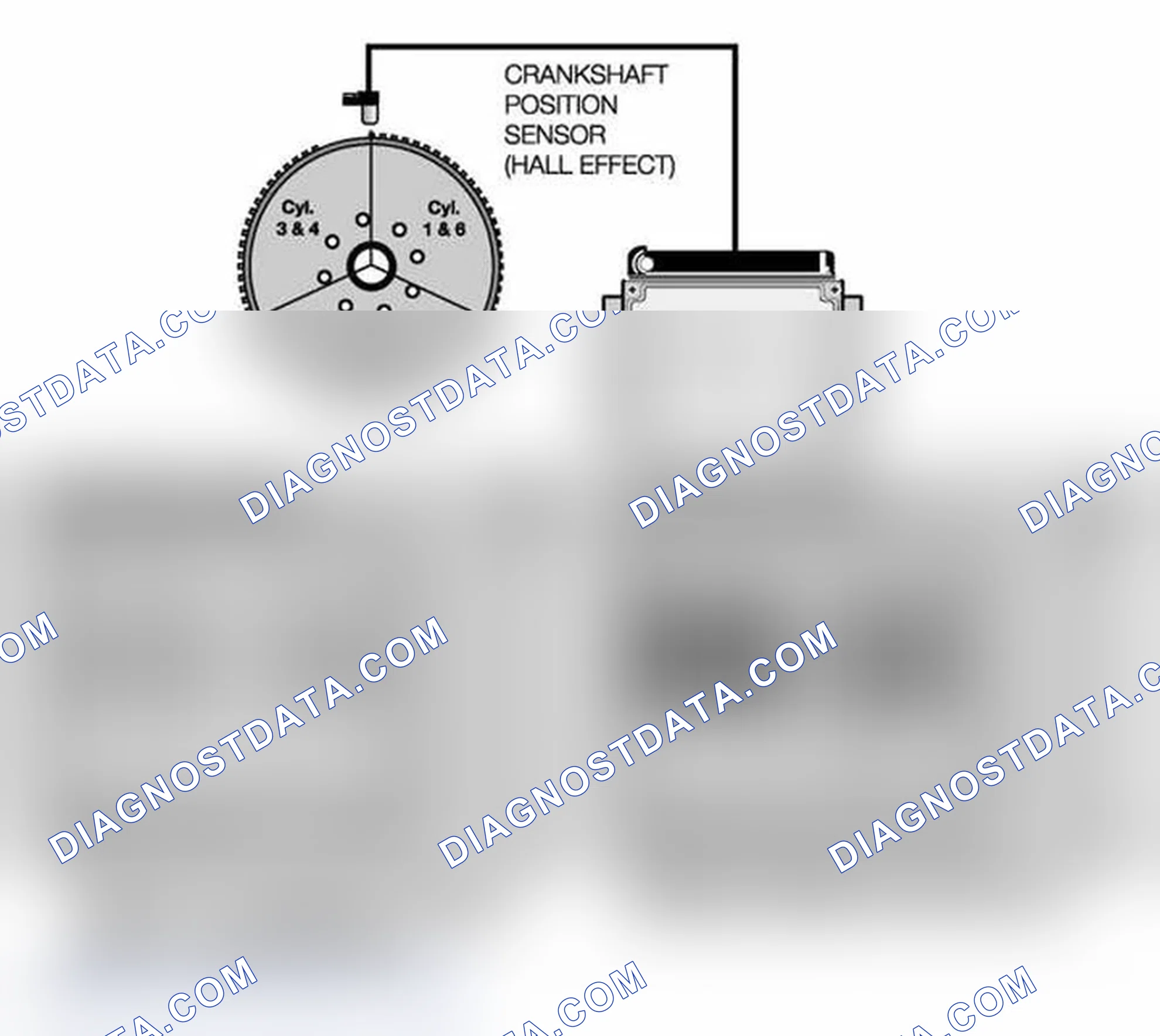 Scheme 545: Crankshaft Sensor Diagram
