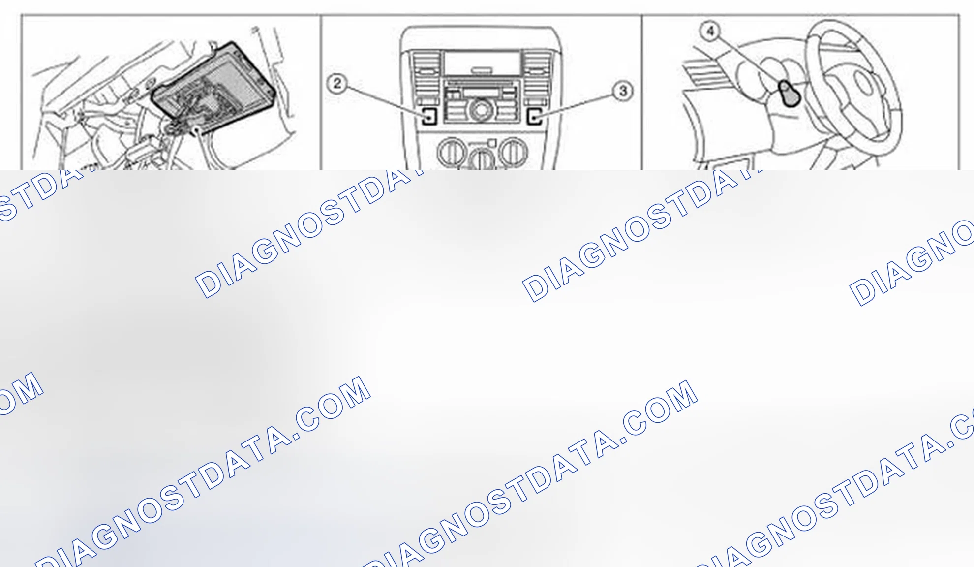 Scheme 16: Component Parts and Harness Connector Location