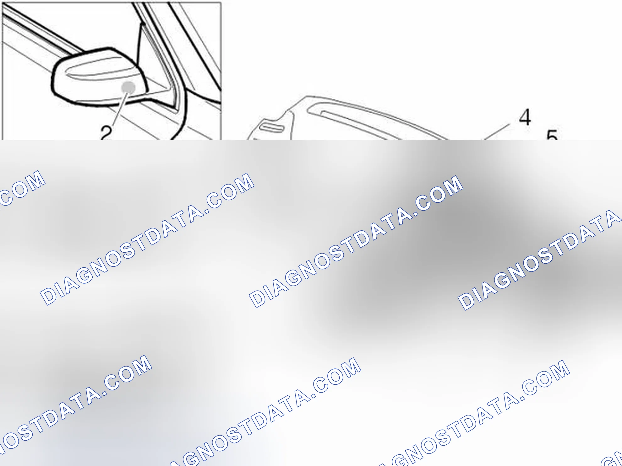 Scheme 1: Passenger compartment / Door mirror