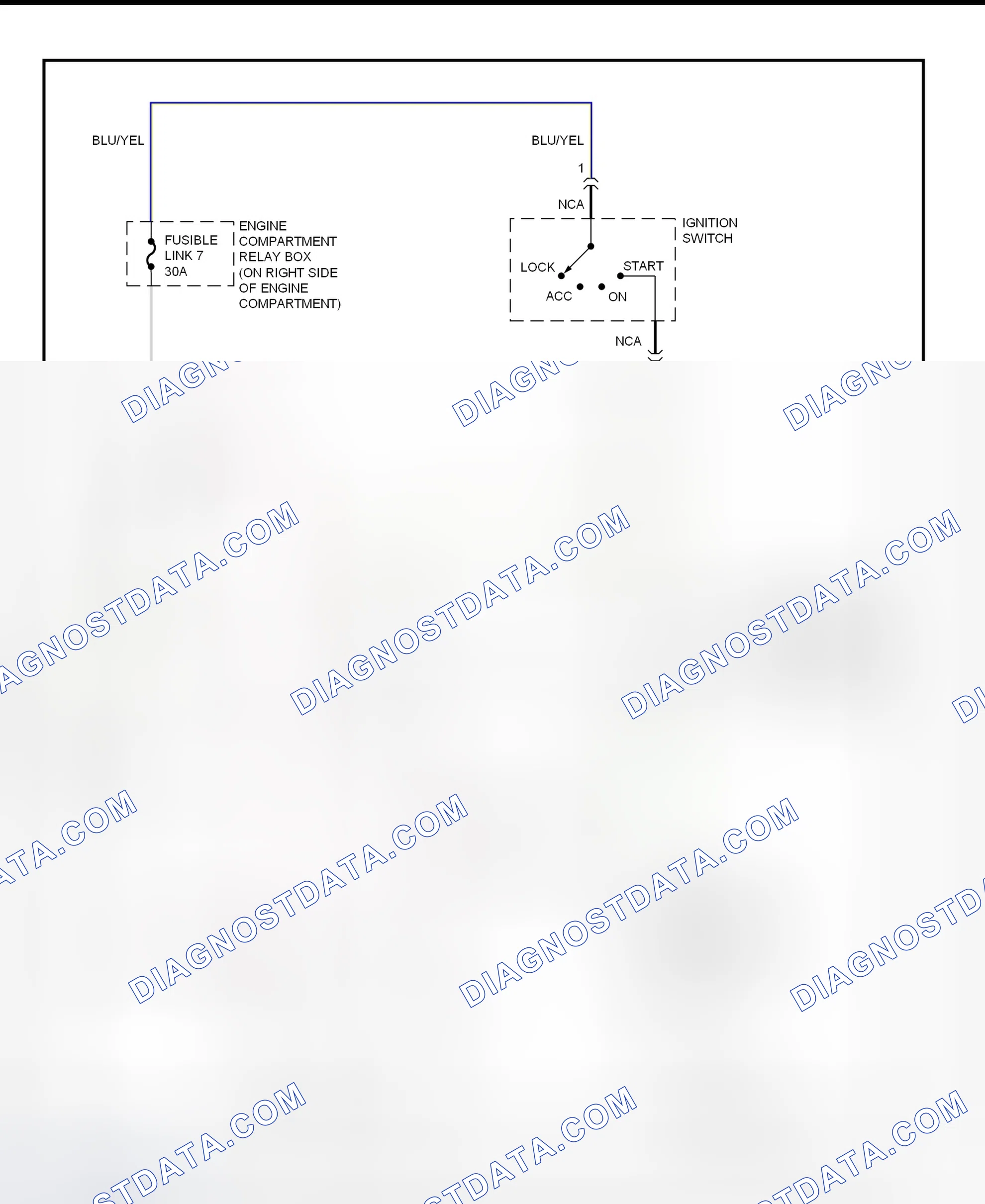 Scheme 8: Starting System Wiring Diagram (Galant - M/T)