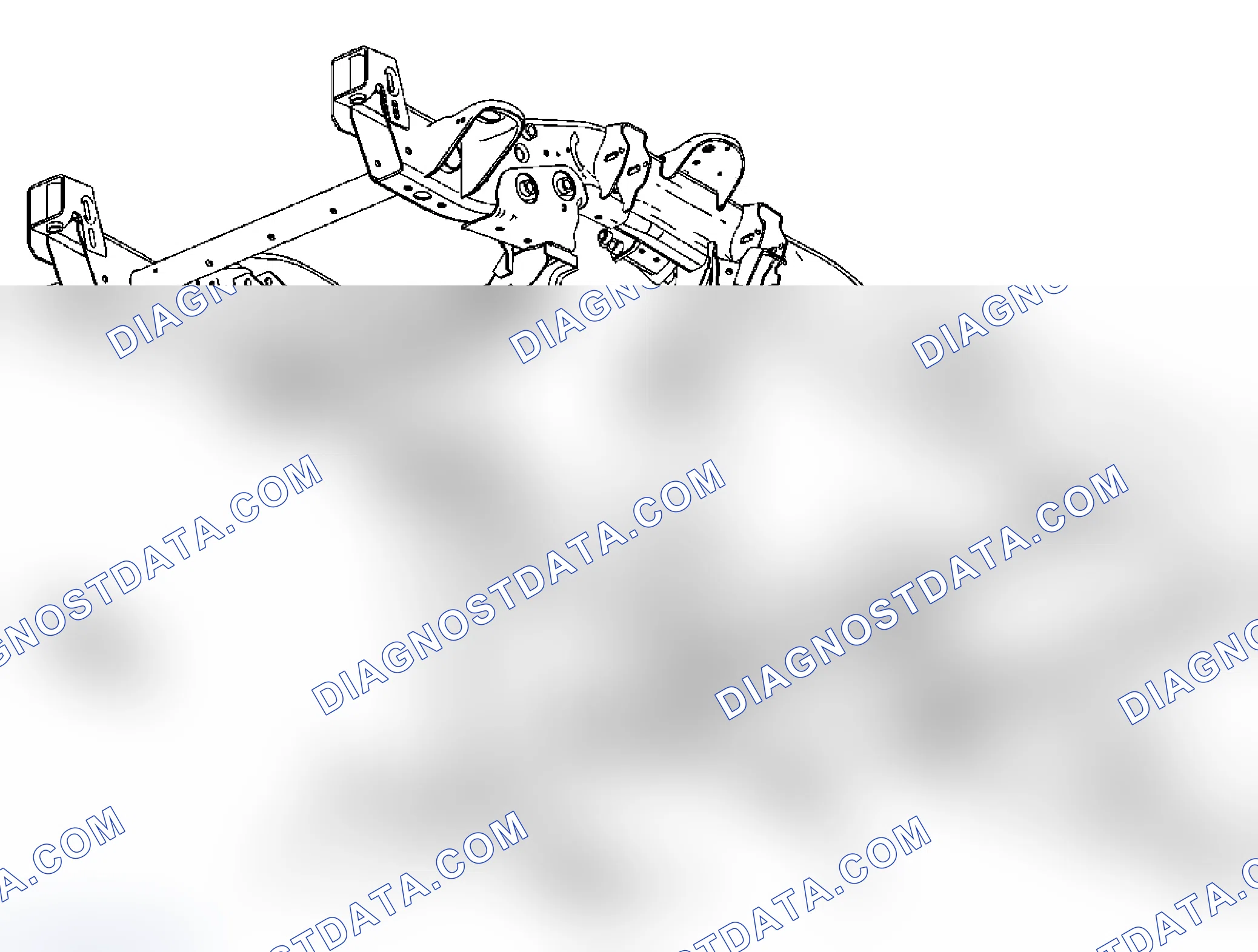 Scheme 6: Drivetrain and Front Suspension Frame Front Crossmember Replacement (4WD 2500 HD, 3500)