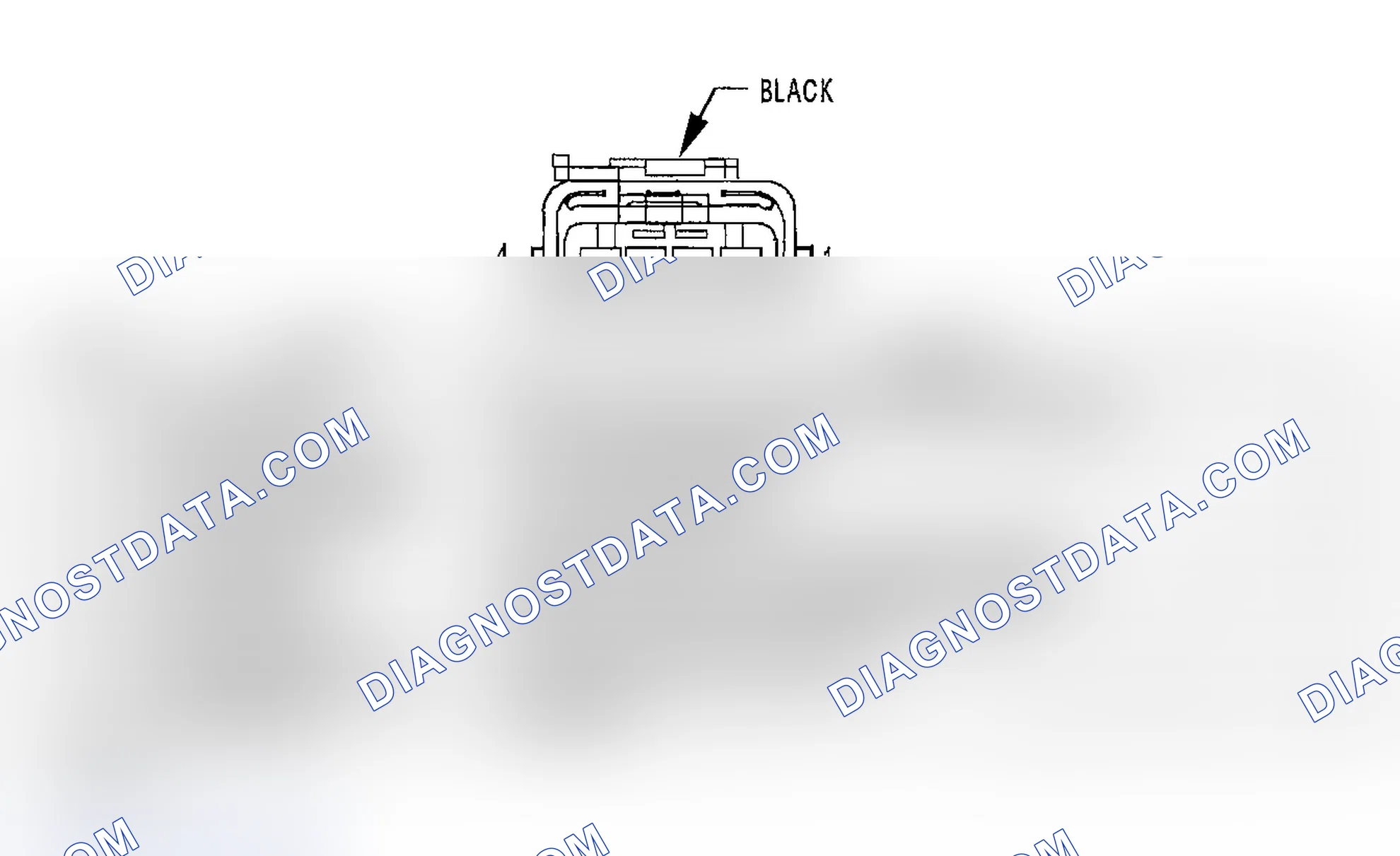 Scheme 810: SPEED CONTROL SERVO HARNESS CONNECTOR END VIEW