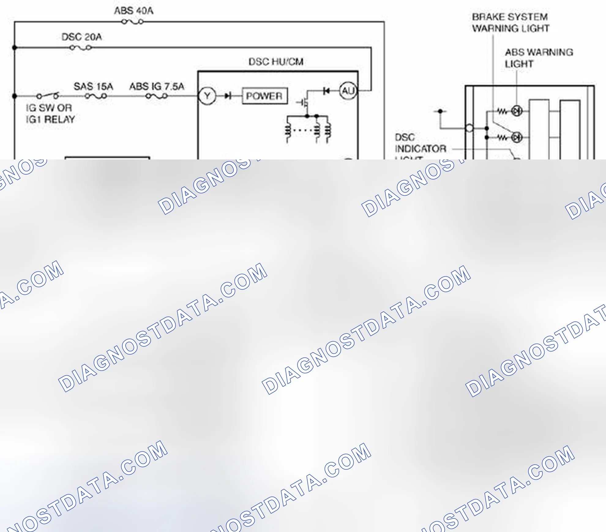 Scheme 11: Dynamic Stability Control System - Wiring Diagram