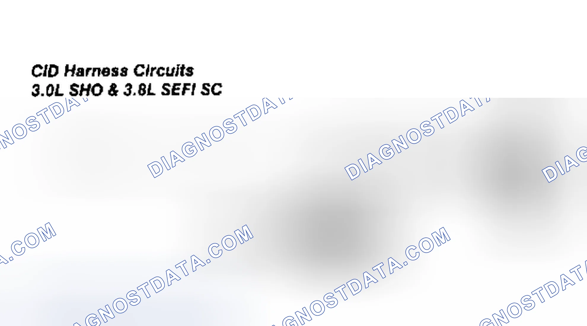Scheme 41: CID Harness Circuits (3.0L SHO & 3.8L SC)