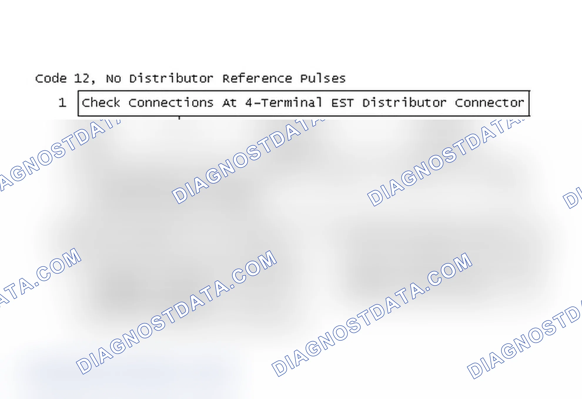 Scheme 101: Flow Chart - Code 12, No Distributor Reference Pulses