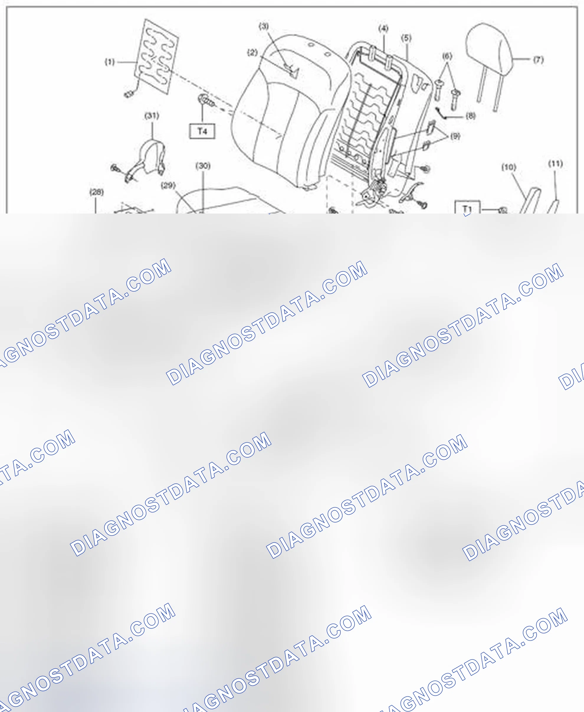 Scheme 16: FRONT SEAT