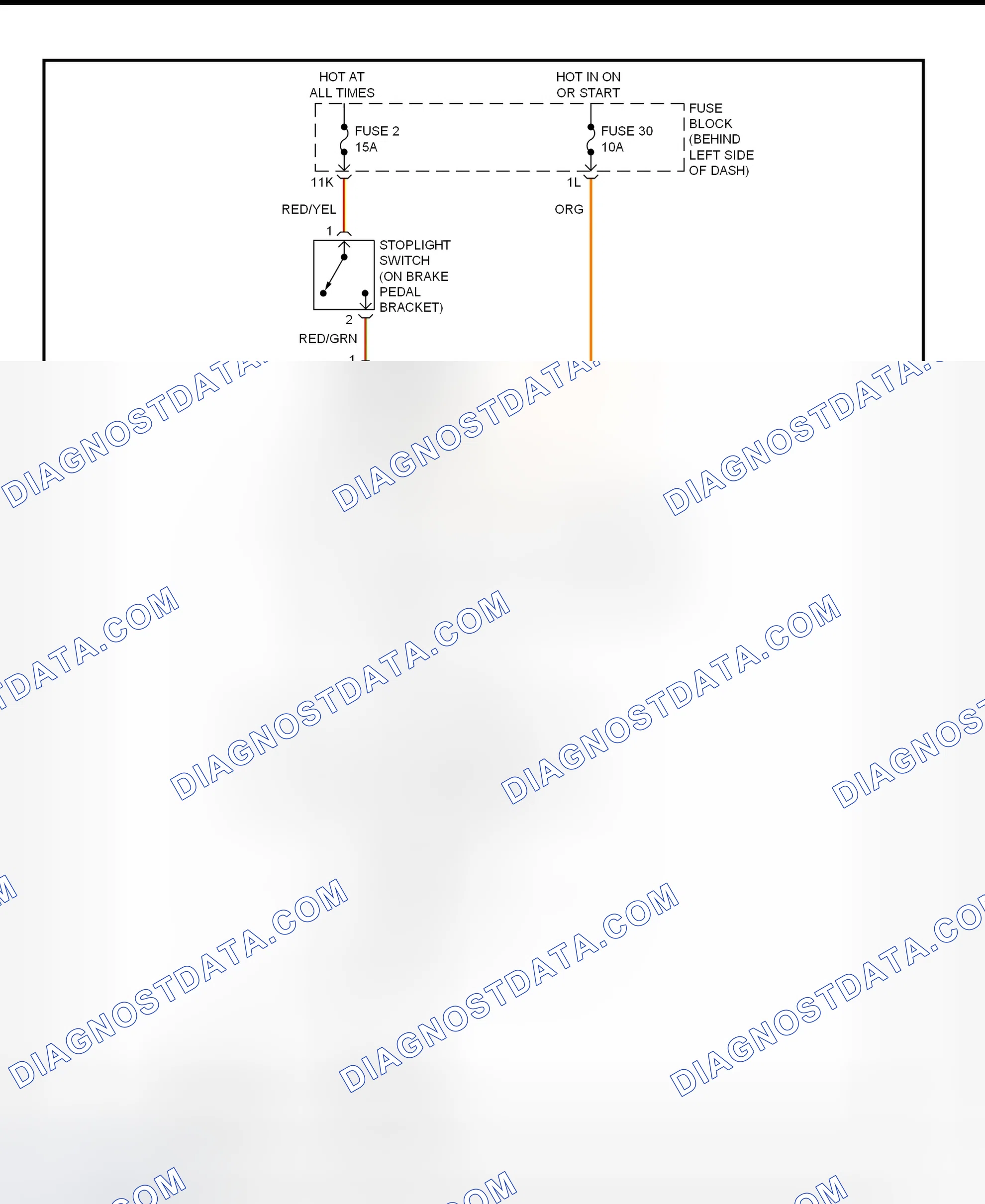 Scheme 104: Shift Interlock System Wiring Diagram (Infiniti I30)